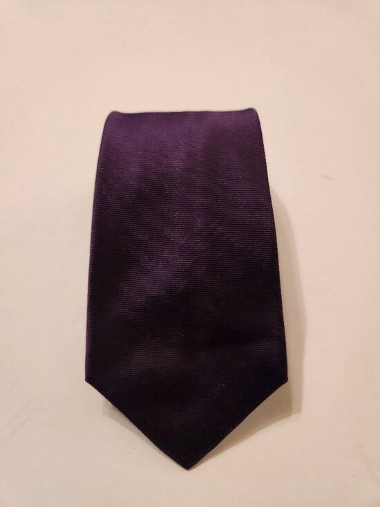 Kiton Kiton men's new purple 100%silk tie 3 1/2" X 59" Size ONE SIZE - 1 Thumbnail