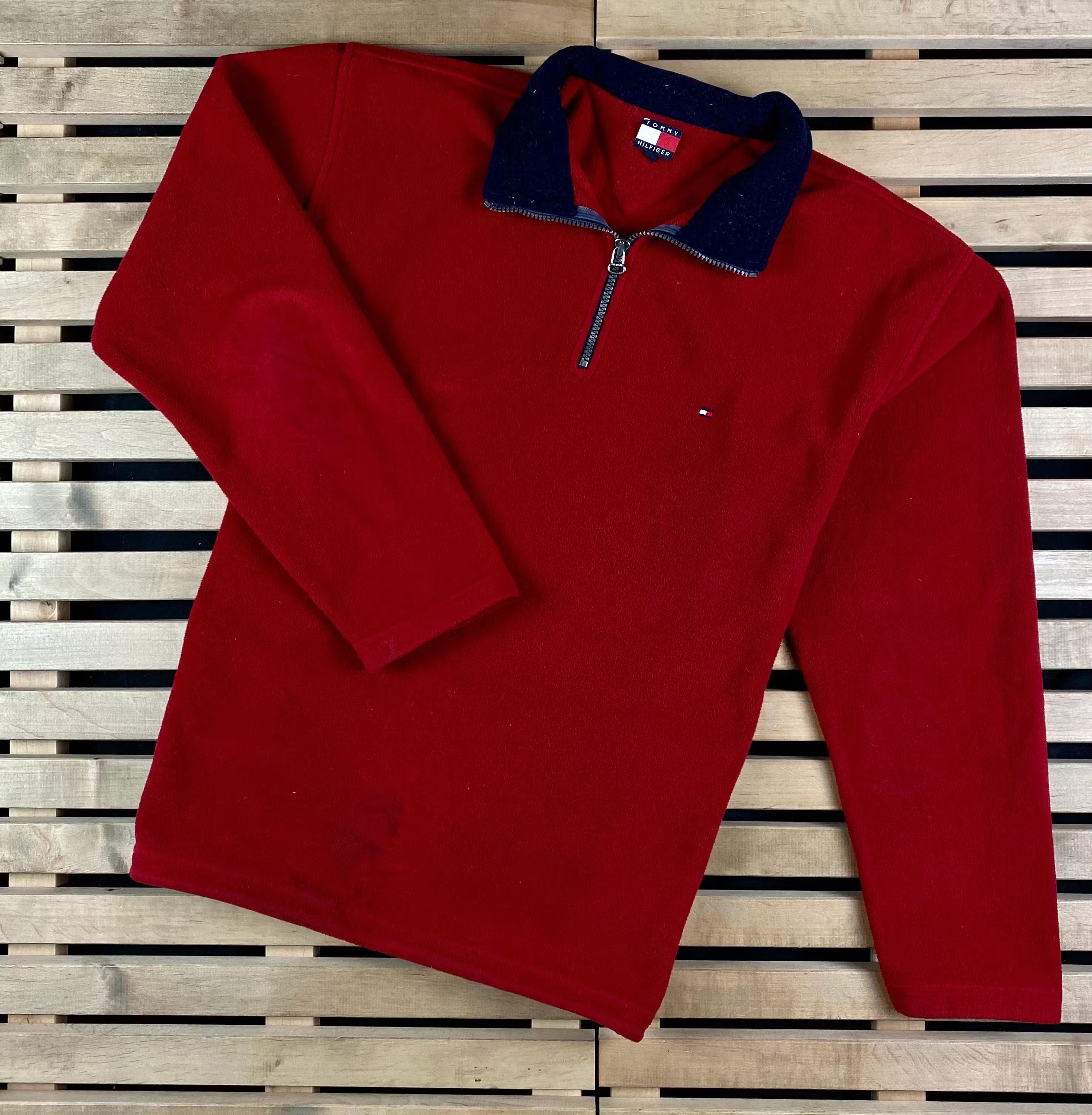 Tommy Hilfiger × Vintage Men’s Fleece Sweatshirt Tommy Hilfiger Vintage Size L Size US L / EU 52-54 / 3 - 1 Thumbnail