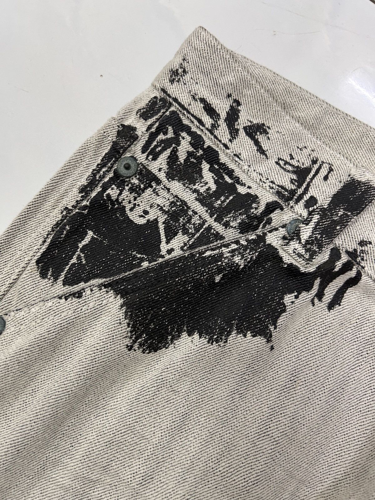Japanese Brand × Vintage Vintage Japanese Grunge Graffiti Wash Distressed Jeans Size US 34 / EU 50 - 15 Thumbnail