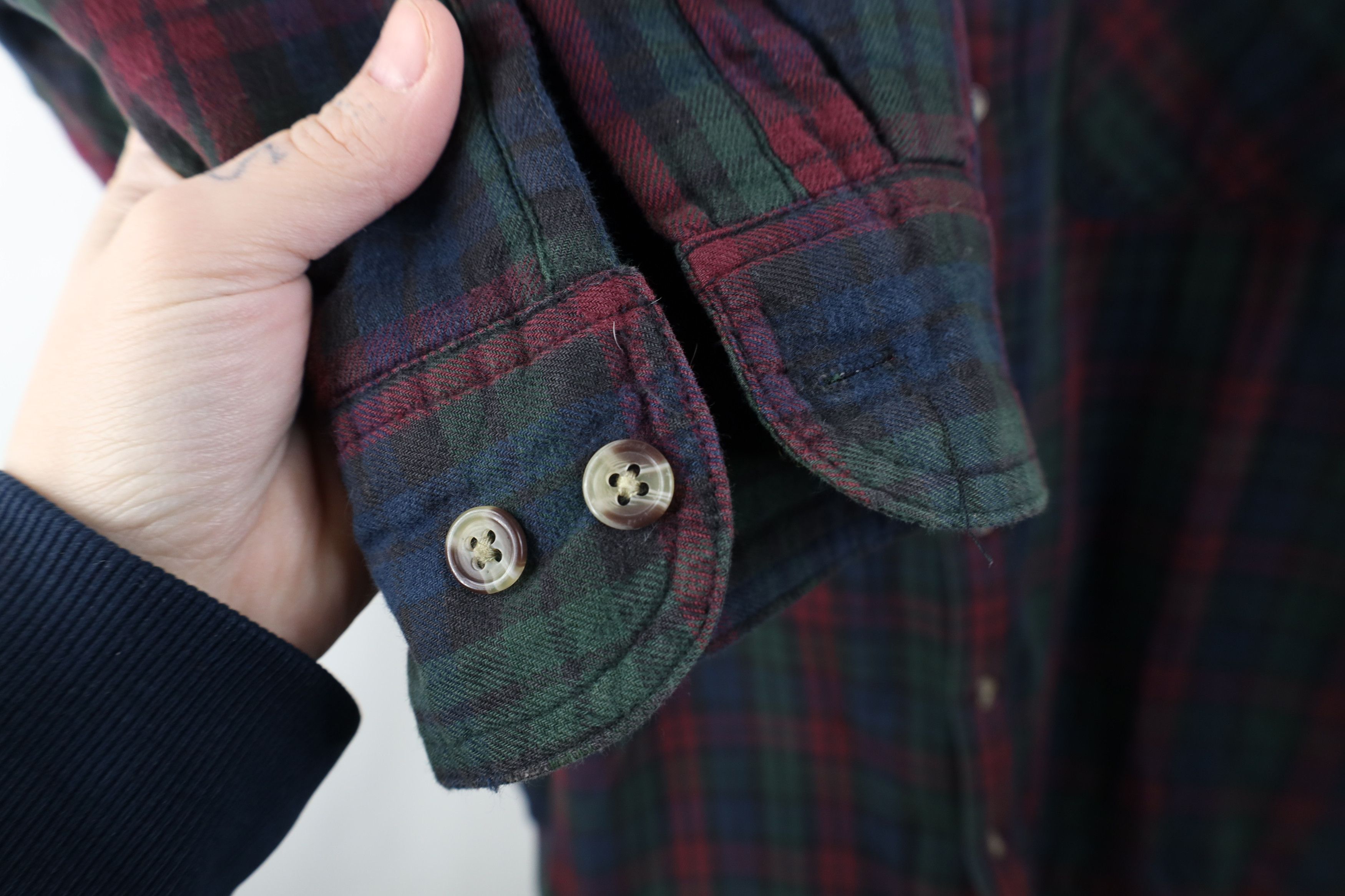 Vintage Vintage 90s Streetwear Fleece Lined Flannel Shirt Jacket Jac Size US L / EU 52-54 / 3 - 6 Thumbnail