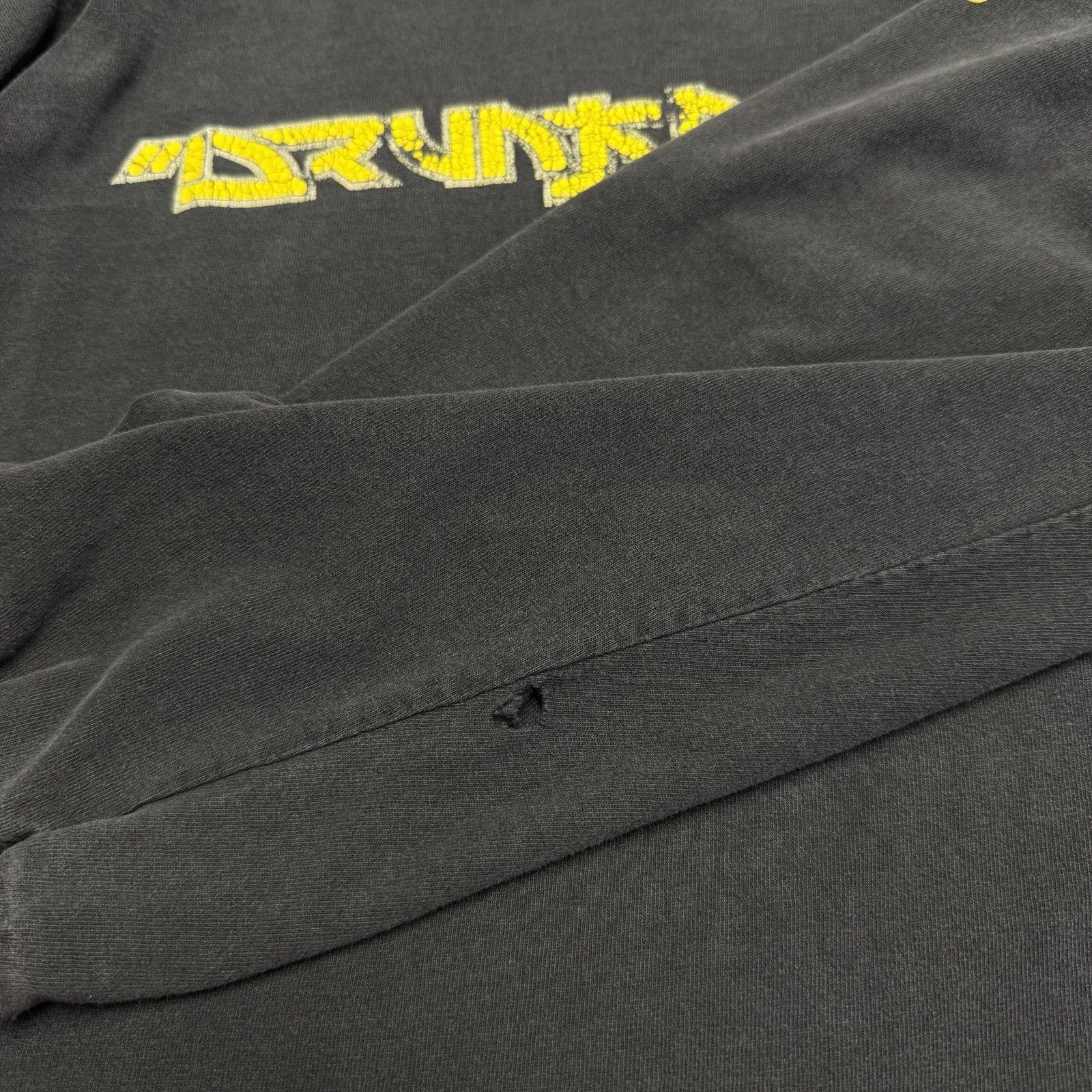 DrunknMunky Vintage Drunkn Munky T Shirt Mens XL Black Long Sleeve Size US XL / EU 56 / 4 - 11 Thumbnail