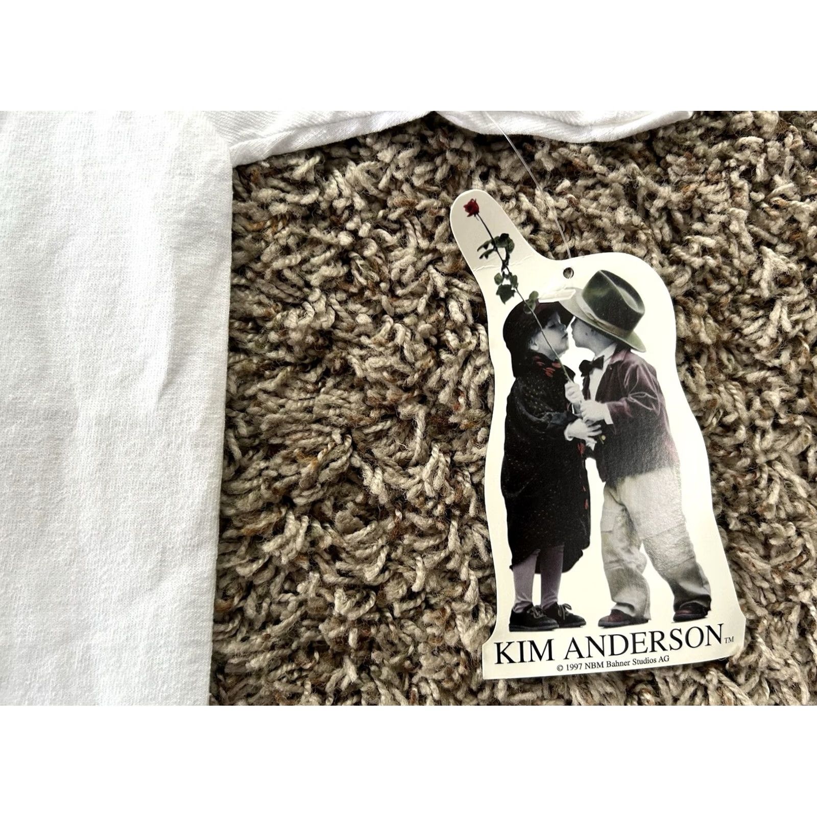 JW Anderson VINTAGE Kim Anderson T-Shirt White Love On Bended Knee Women L Short Sleeve NWT Size L / US 10 / IT 46 - 5 Thumbnail