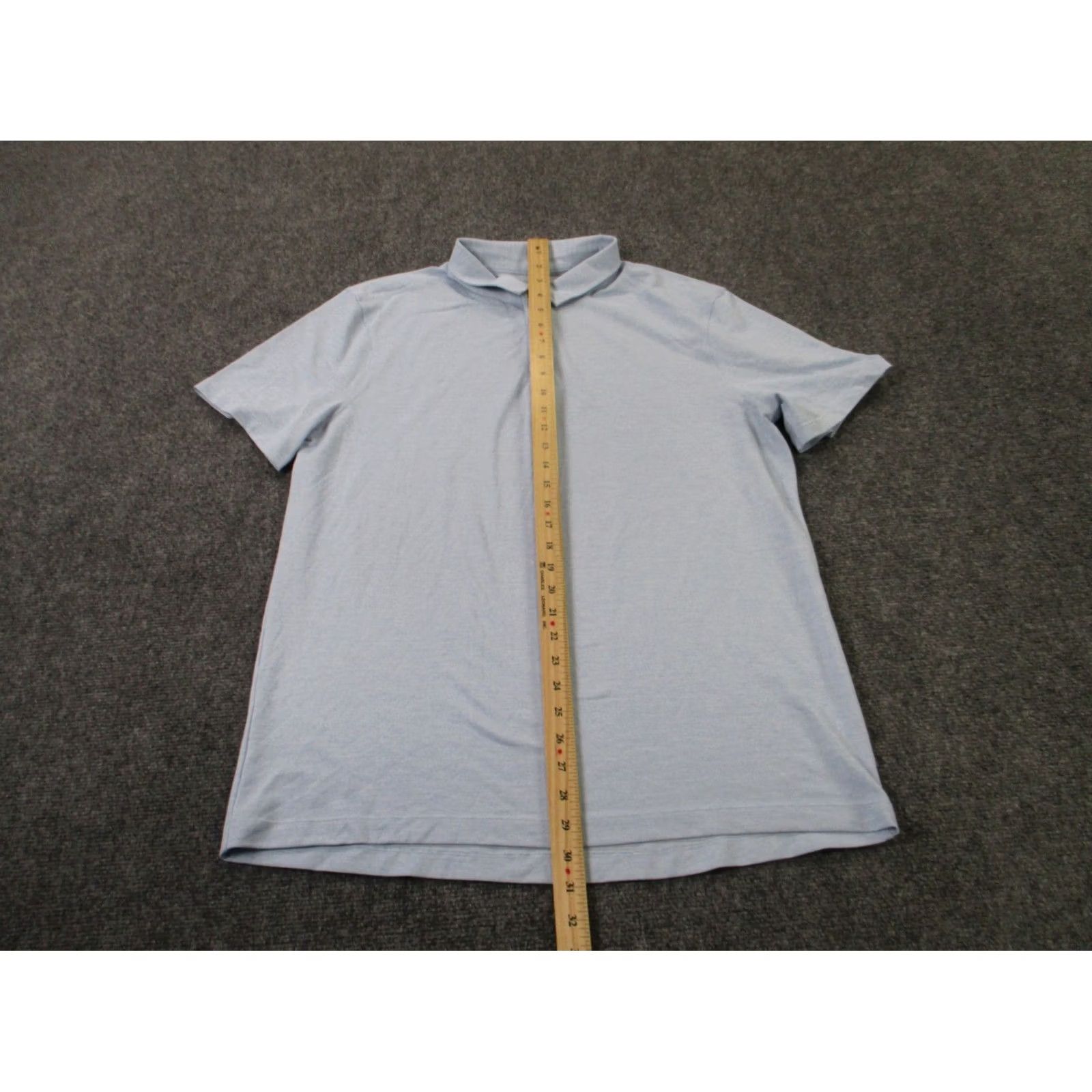 Lululemon Lululemon Polo Shirt Mens L Blue Stretch Performance Golf Casual Size US L / EU 52-54 / 3 - 3 Thumbnail