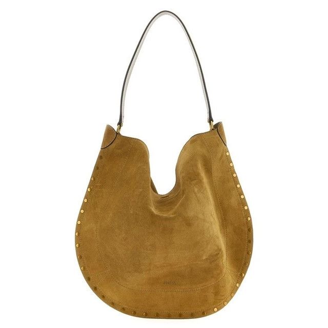 Isabel Marant Oskan Hobo Soft Brown Suede Shoulder Bag New A, Women's