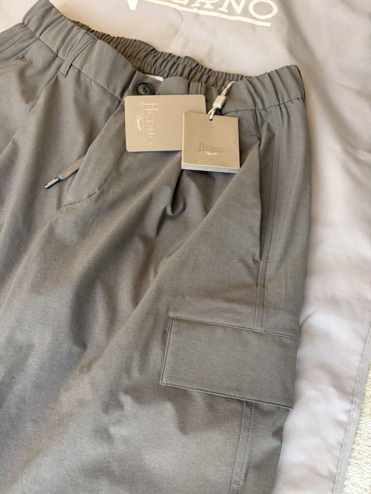 Herno Herno Resort Cargo Trousers Drawstring Luxury Pants Joggers Size US 32 / EU 48 - 9 Thumbnail