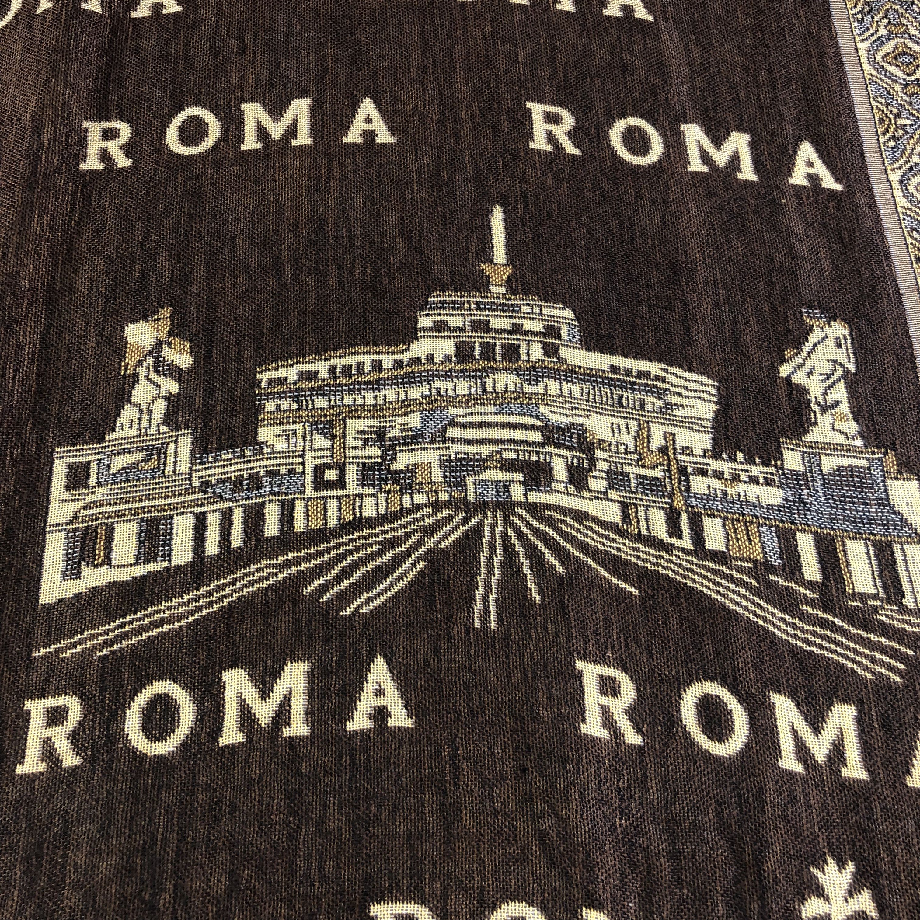 Vintage Roma Italia Shawl/Scarf/Muffler/Poncho/Wrap V1154 Size ONE SIZE - 3 Thumbnail