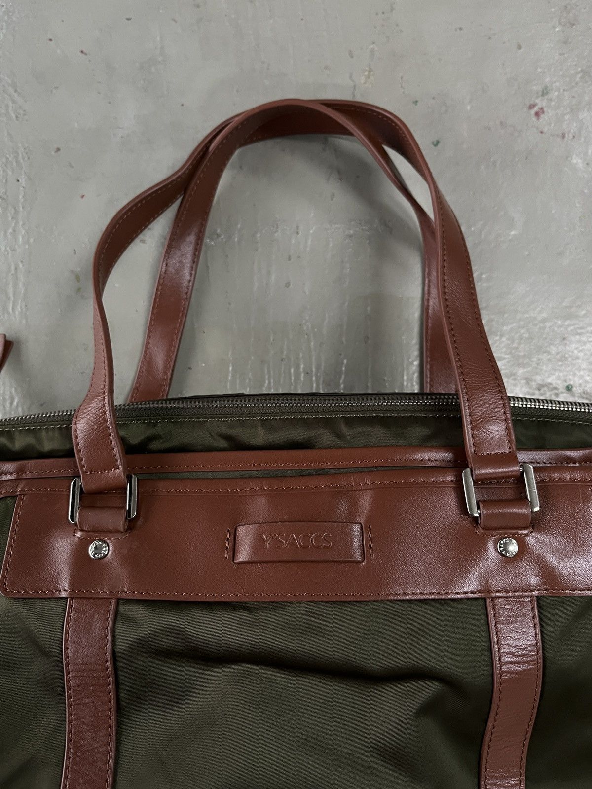 Yohji Yamamoto 2000's Yohji Yamamoto Y’saccs Nylon Hobo Bag Size ONE SIZE - 4 Thumbnail