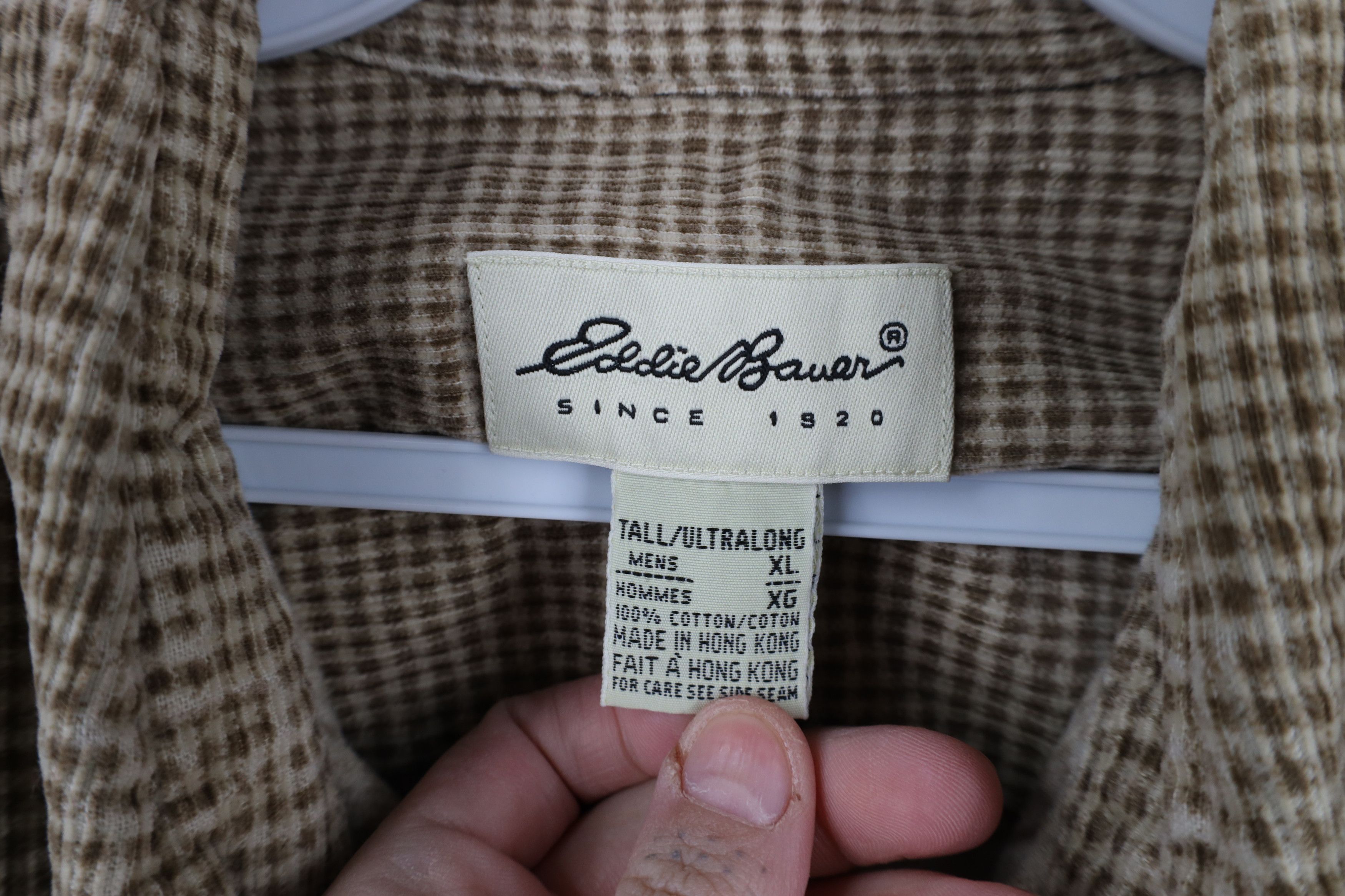 Eddie Bauer × Vintage Vintage 90s Eddie Bauer Heavyweight Corduroy Button Shirt Size US XL / EU 56 / 4 - 7 Thumbnail