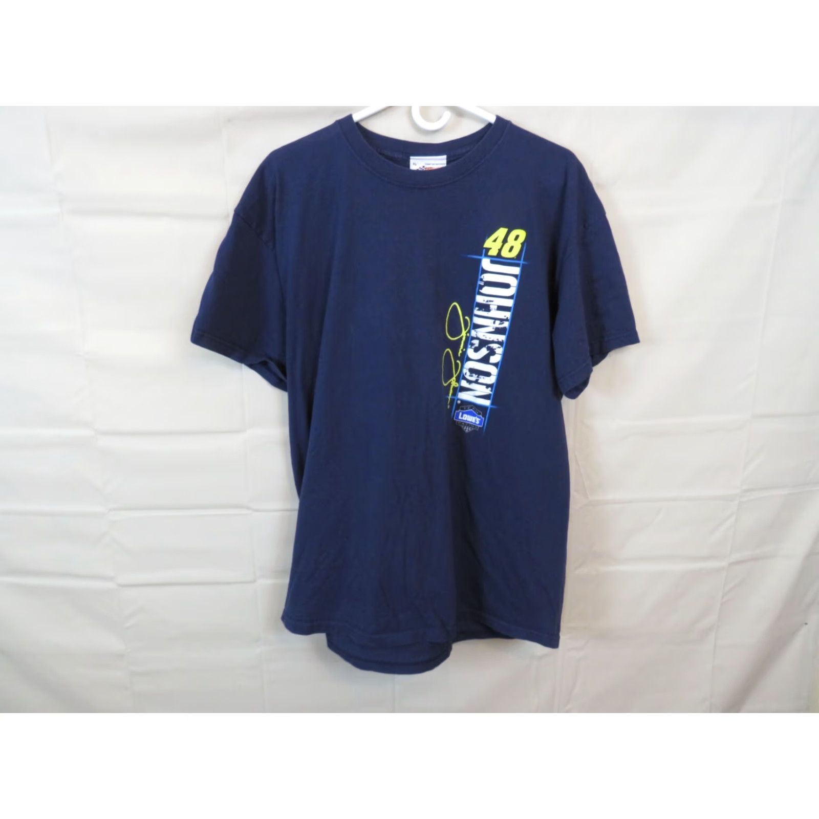 NASCAR VINTAGE Winners Circle NASCAR Jimmie Johnson 48 XL T-Shirt Men Black Crew Neck Short Sleeve Graphic Print Race Size US XL / EU 56 / 4 - 3 Thumbnail