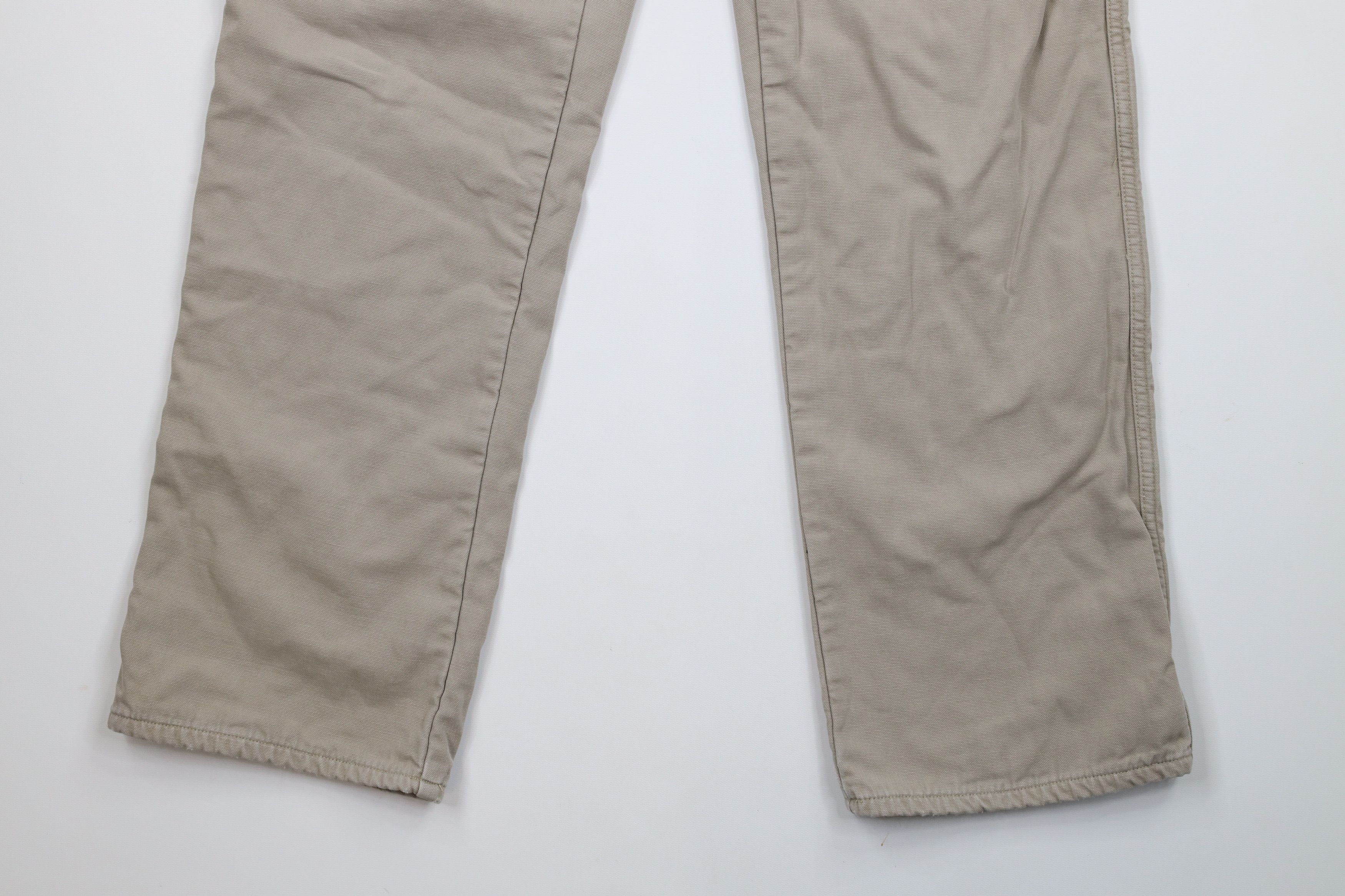 L.L. Bean × Vintage Vintage 90s LL Bean Flannel Lined Pathfinder Canvas Pants Size US 32 / EU 48 - 5 Thumbnail