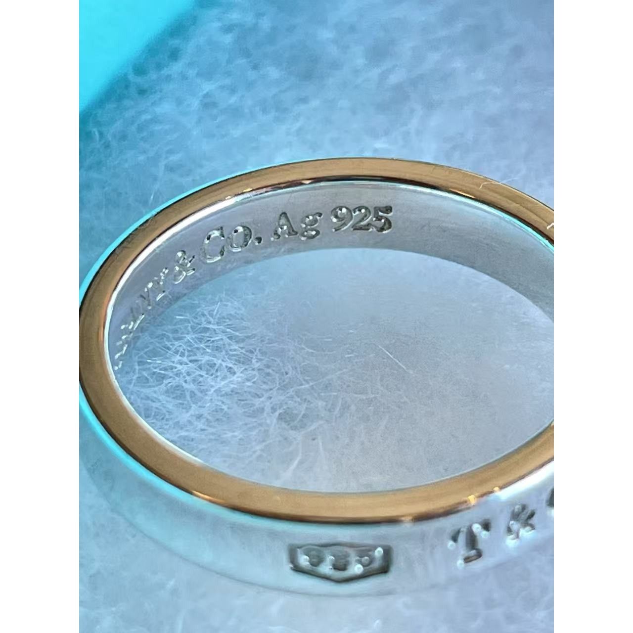 Tiffany & Co. Tiffany & Co. Sterling Silver & 18k Gold Two-Tone 1837 Ring Size ONE SIZE - 3 Thumbnail