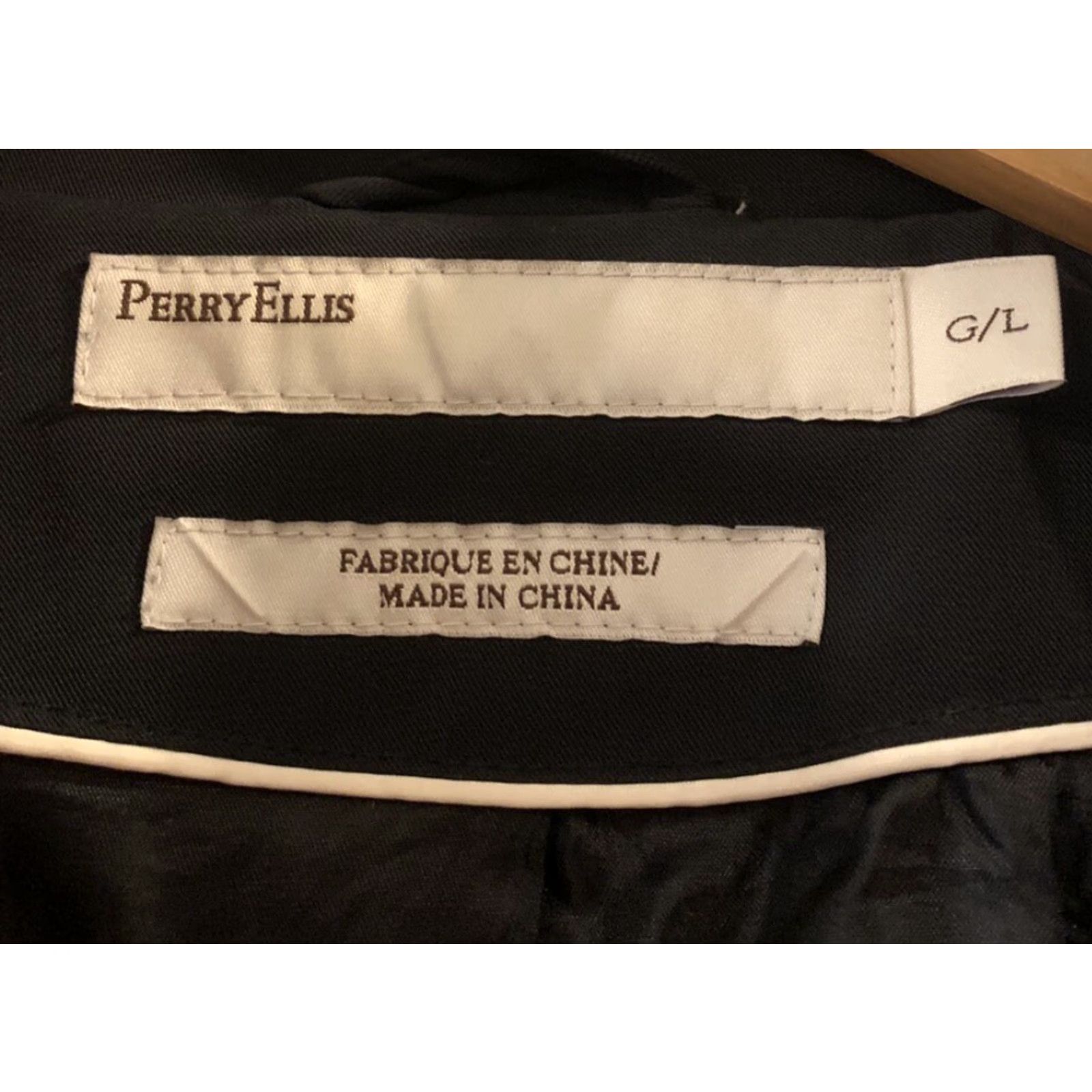 Perry Ellis Perry Ellis Trench Coat Black Size L Women's Long Sleeve Slim Polyester Jacket/Coat Size L / US 10 / IT 46 - 4 Thumbnail