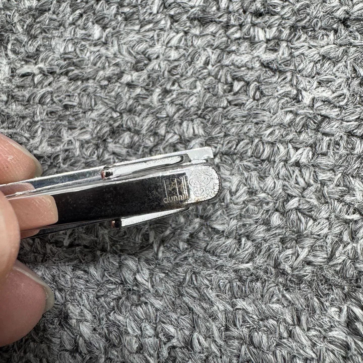 Alfred Dunhill Dunhill Silver Tie Clip. Size ONE SIZE - 5 Thumbnail