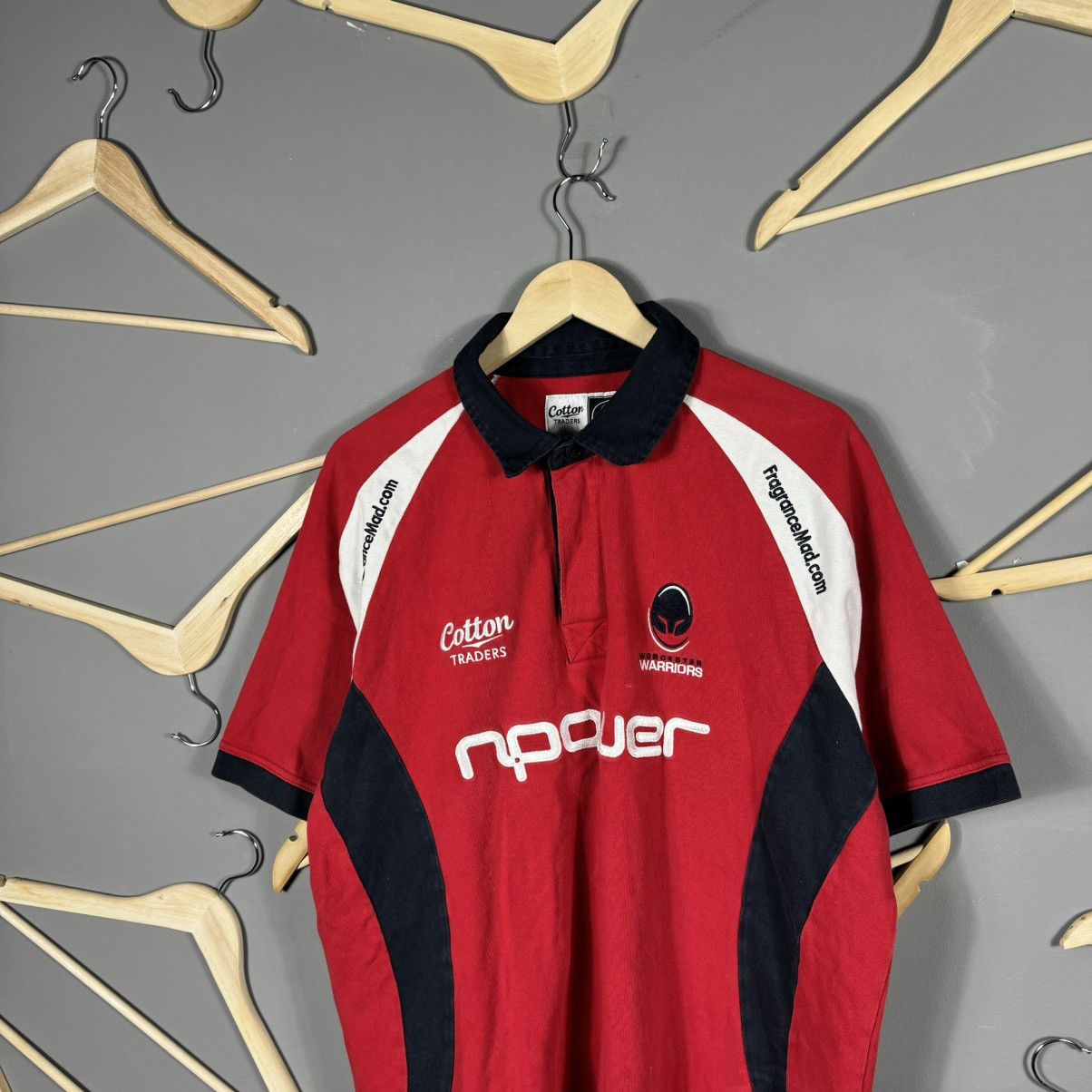 Cotton Traders × Vintage Cotton Traders Worcester Warriors Rugby Jersey Size US XL / EU 56 / 4 - 2 Thumbnail