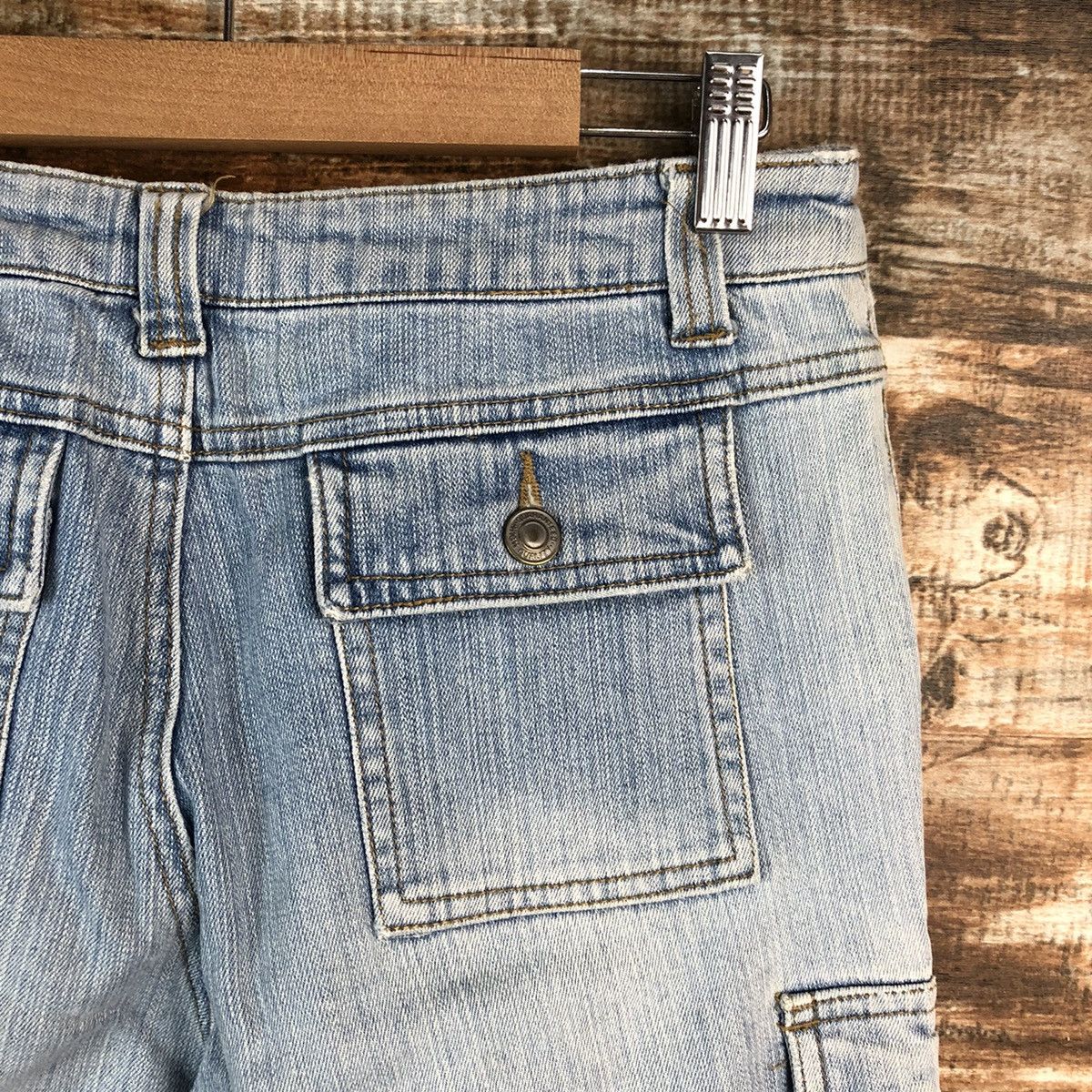 Japanese Brand Back Rush Blue Multipocket bootcut denim Jeans #A2430 Size 27" / US 4 / IT 40 - 17 Thumbnail