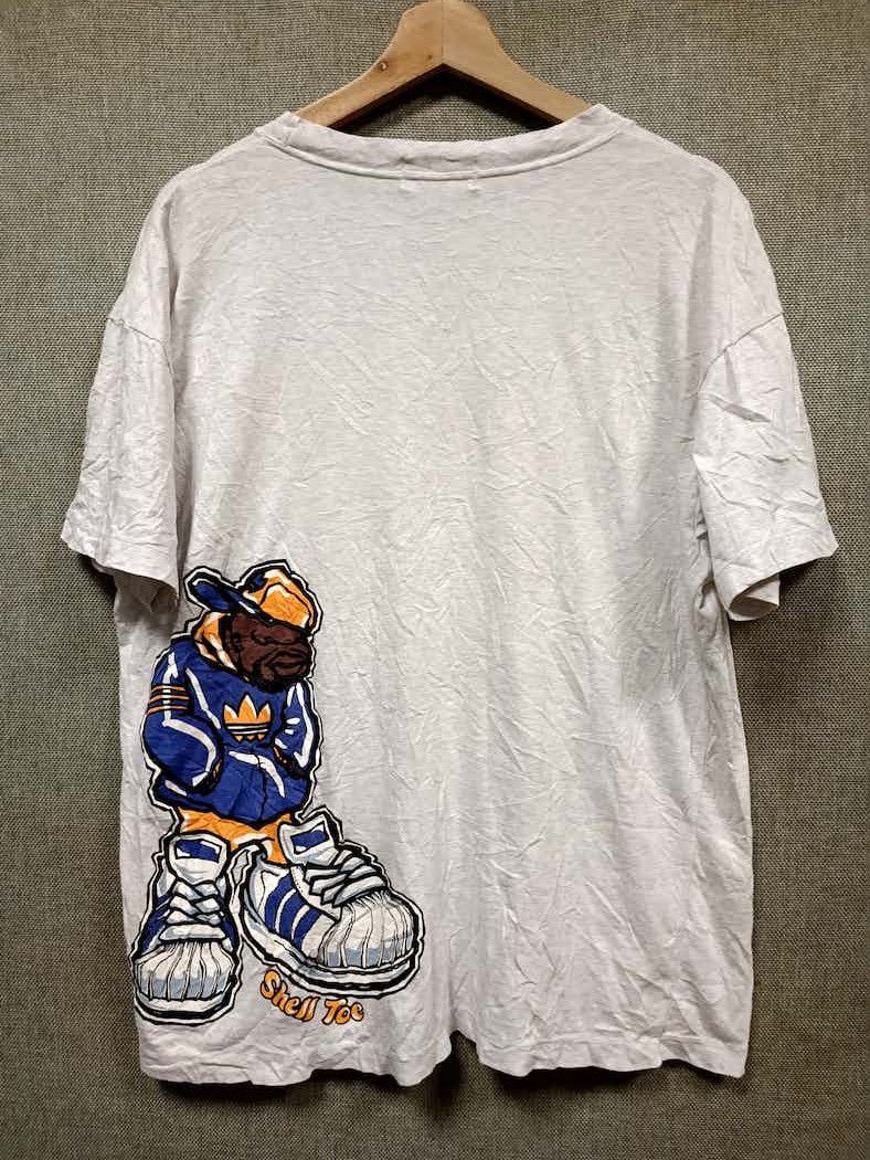 Adidas × Rap Tees × Vintage vintage 90s t shirt adidas/hip hop made in japan Size US XL / EU 56 / 4 - 1 Thumbnail