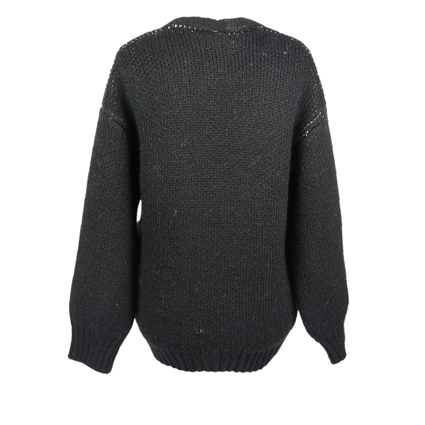 Obey OBEY Cardigan Sweater XS Women Skeleton Graphic Black Cream V-Neck Long Sleeve Knit Wool Acrylic Pockets Halloween Fall Winter 80% Acrylic 20% Wool Size XS / US 0-2 / IT 36-38 - 5 Thumbnail