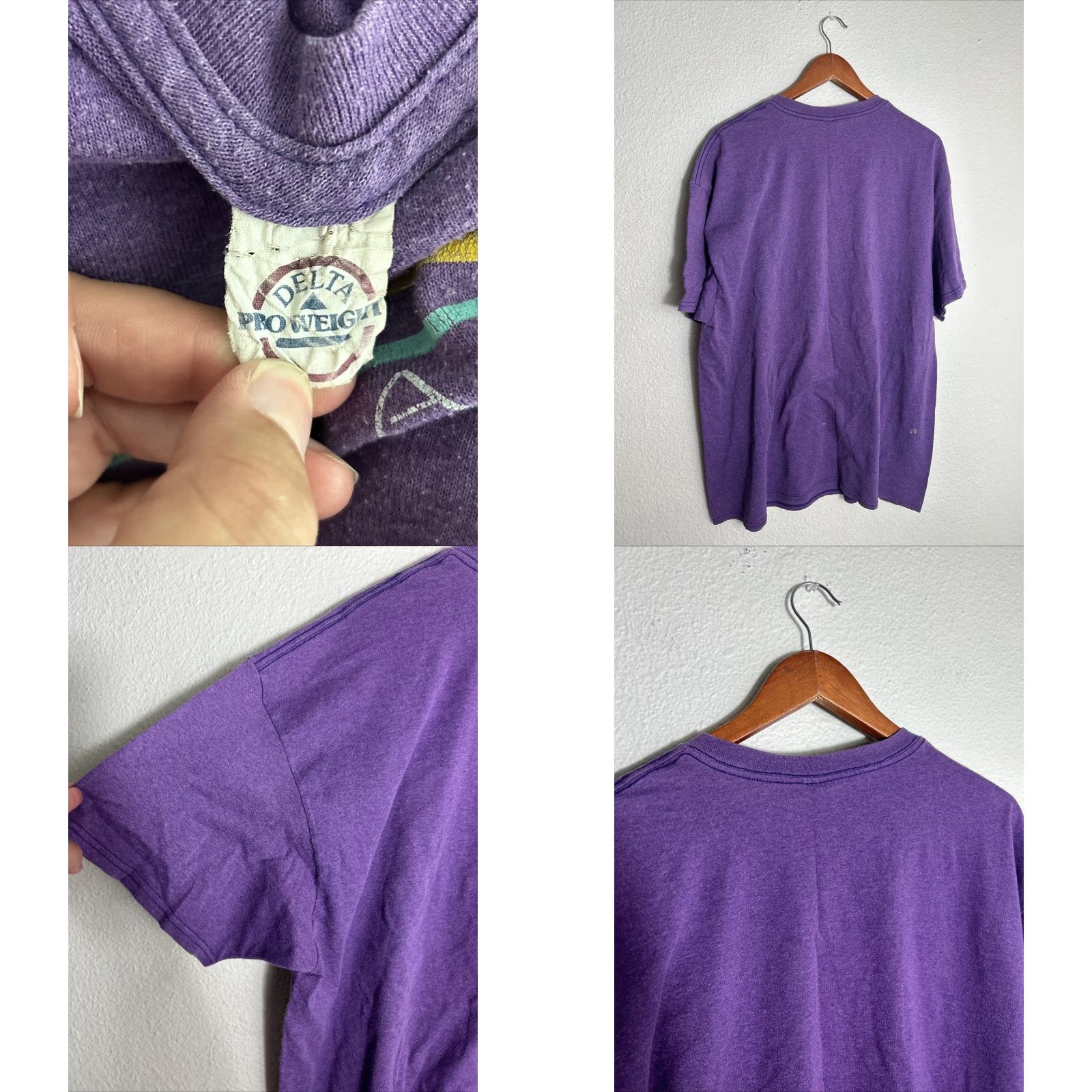 Vintage Mens XXL Short Sleeve Purple T Shirt Alaska Last Frontier Y2k Front? Size US L / EU 52-54 / 3 - 8 Thumbnail