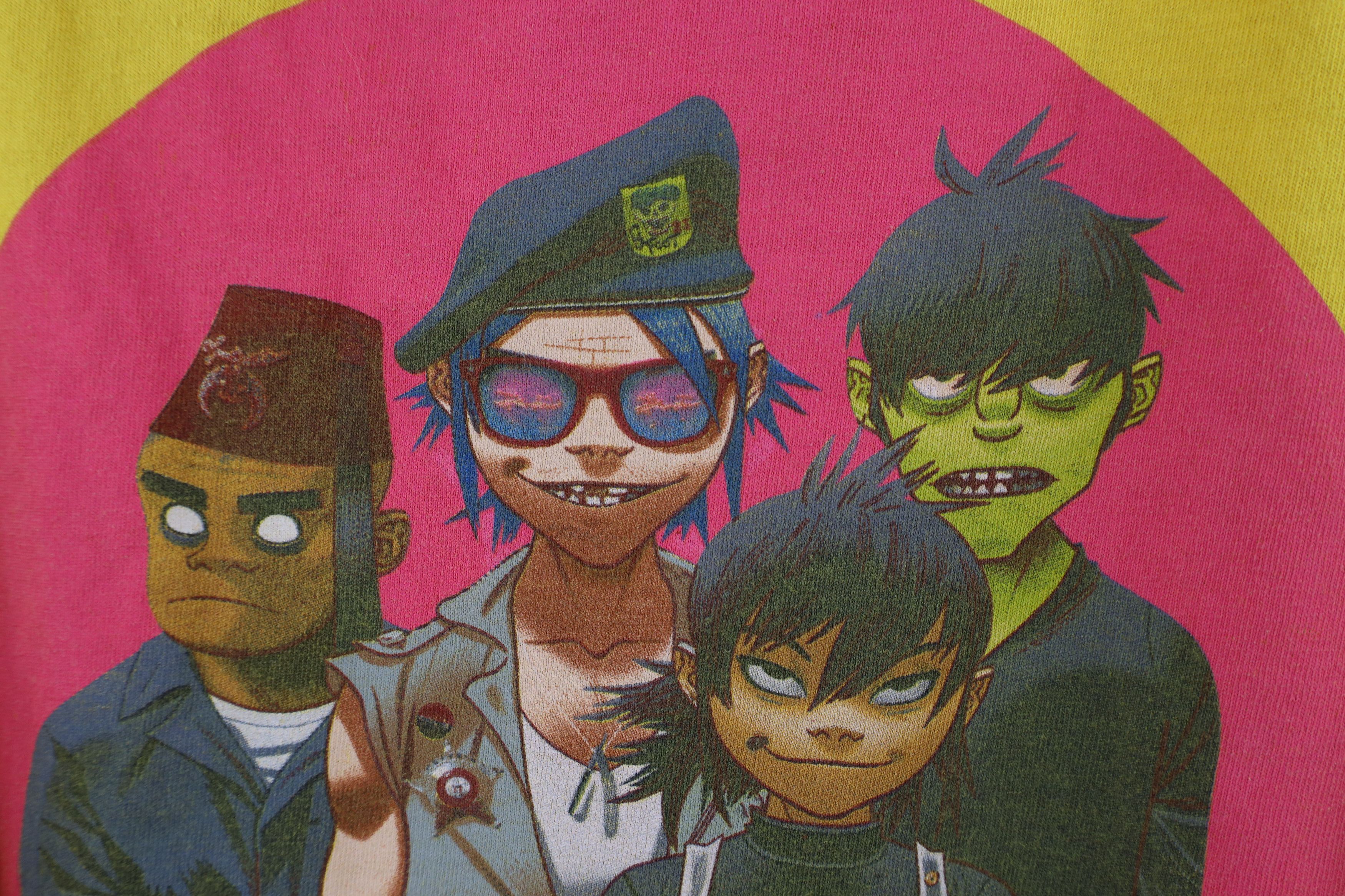 Vintage Vintage Out The Gorillaz Band Long Sleeve T-Shirt Yellow Size US XS / EU 42 / 0 - 5 Thumbnail