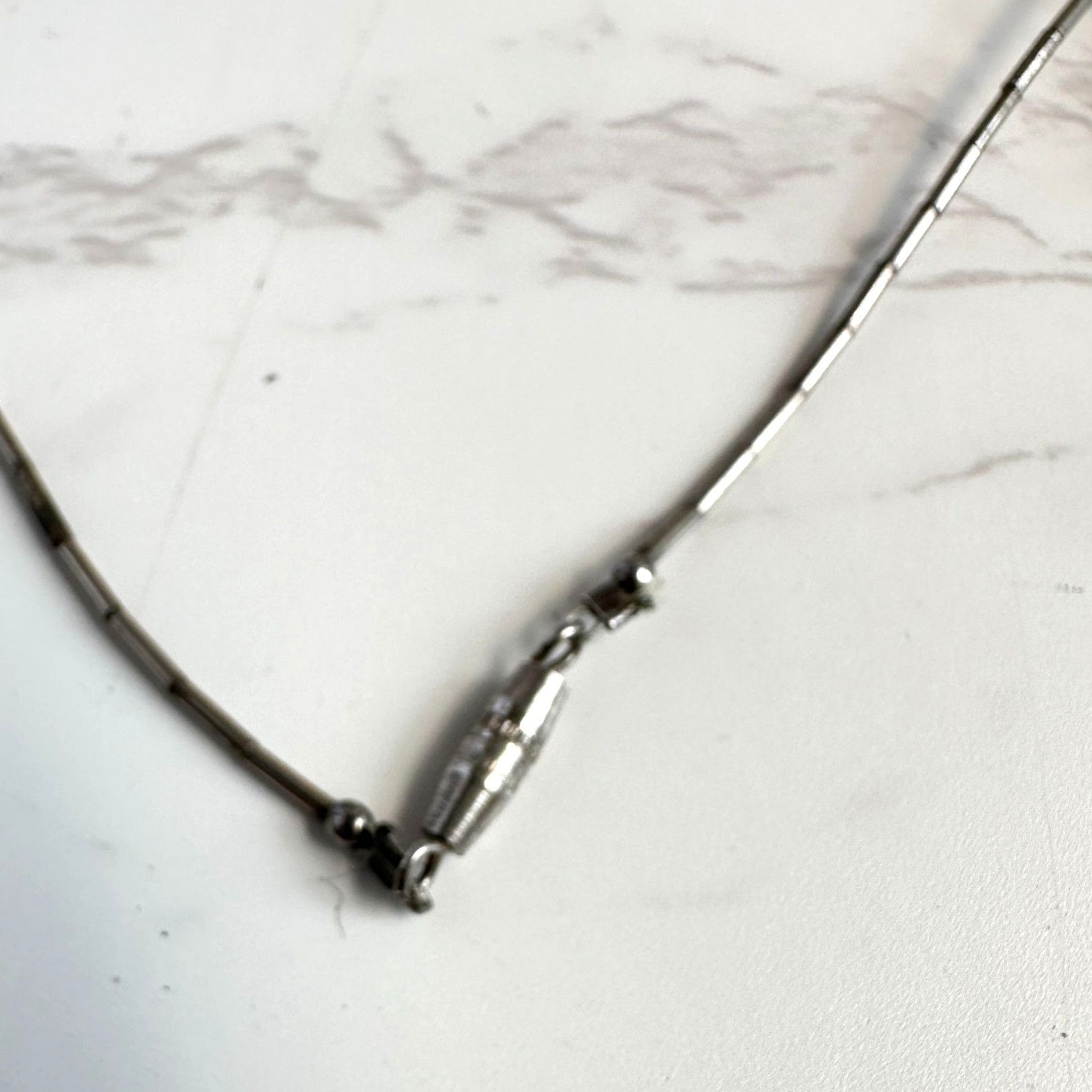 Sterling Silver Vintage Turquoise Nugget Hematite Bead Liquid Silver Necklac Size ONE SIZE - 5 Thumbnail