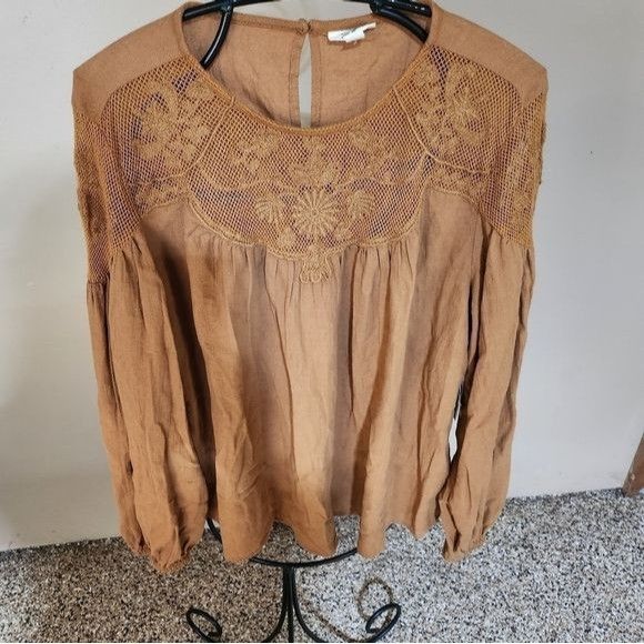 Designer a.n.a Copper Long Sleeve Pullover Unique Designed Sz. XXL Bl Size XXL / US 16-18 / IT 52-54 - 1 Thumbnail