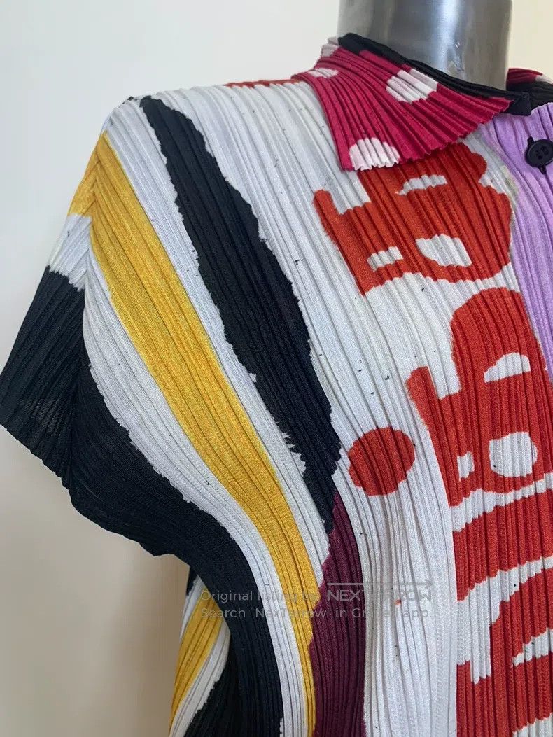 Issey Miyake Issey Miyake Color-block Short Sleeve Size L / US 10 / IT 46 - 5 Thumbnail