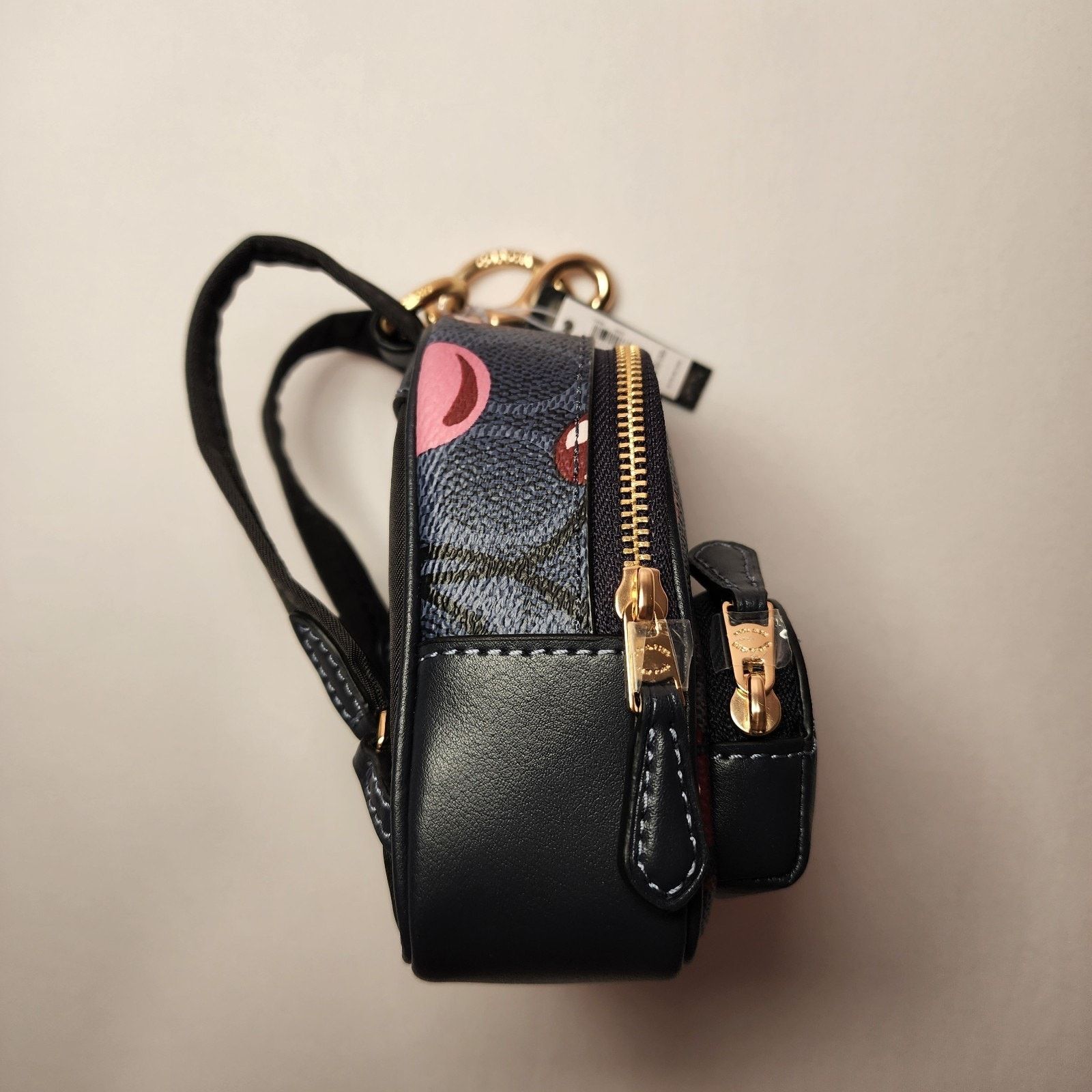 Coach NWT COACH CZ086 Mini Court Backpack Bag Charm Cherry Denim Size ONE SIZE - 4 Thumbnail