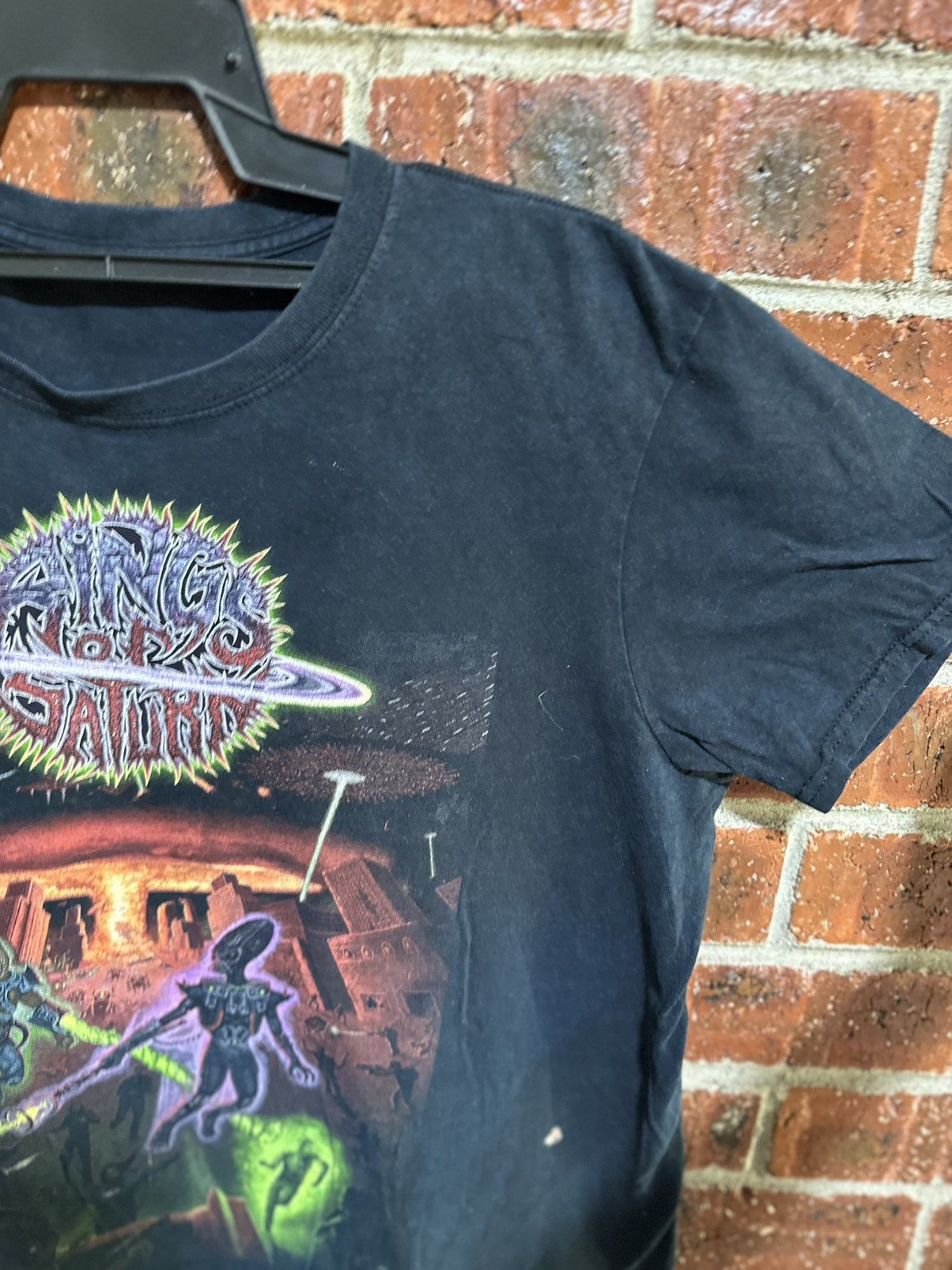 Band Tees Thrashed Vintage Rings Of Saturn Distress Tee Size US L / EU 52-54 / 3 - 6 Thumbnail