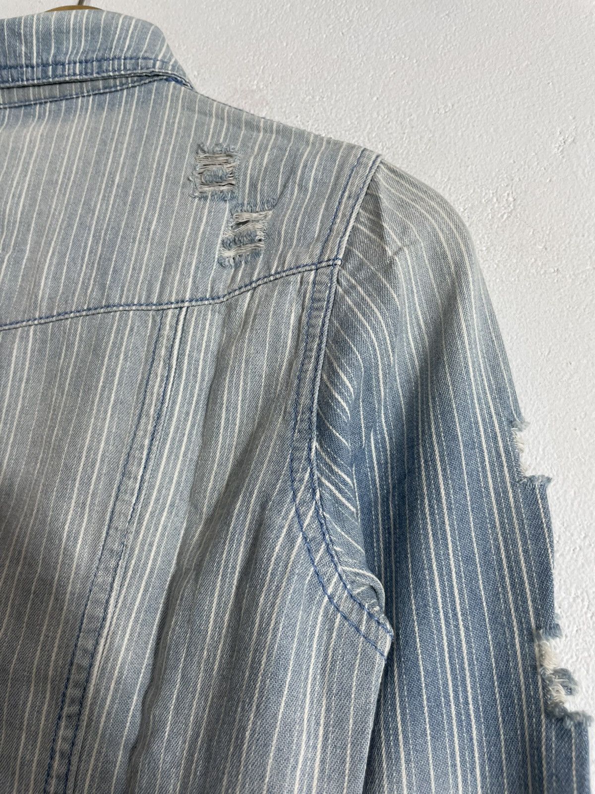 If Six Was Nine STUDED RIPPED DISTRESSED SHIRT IFSIXWASNINE PUNK STYLE Size US S / EU 44-46 / 1 - 9 Thumbnail