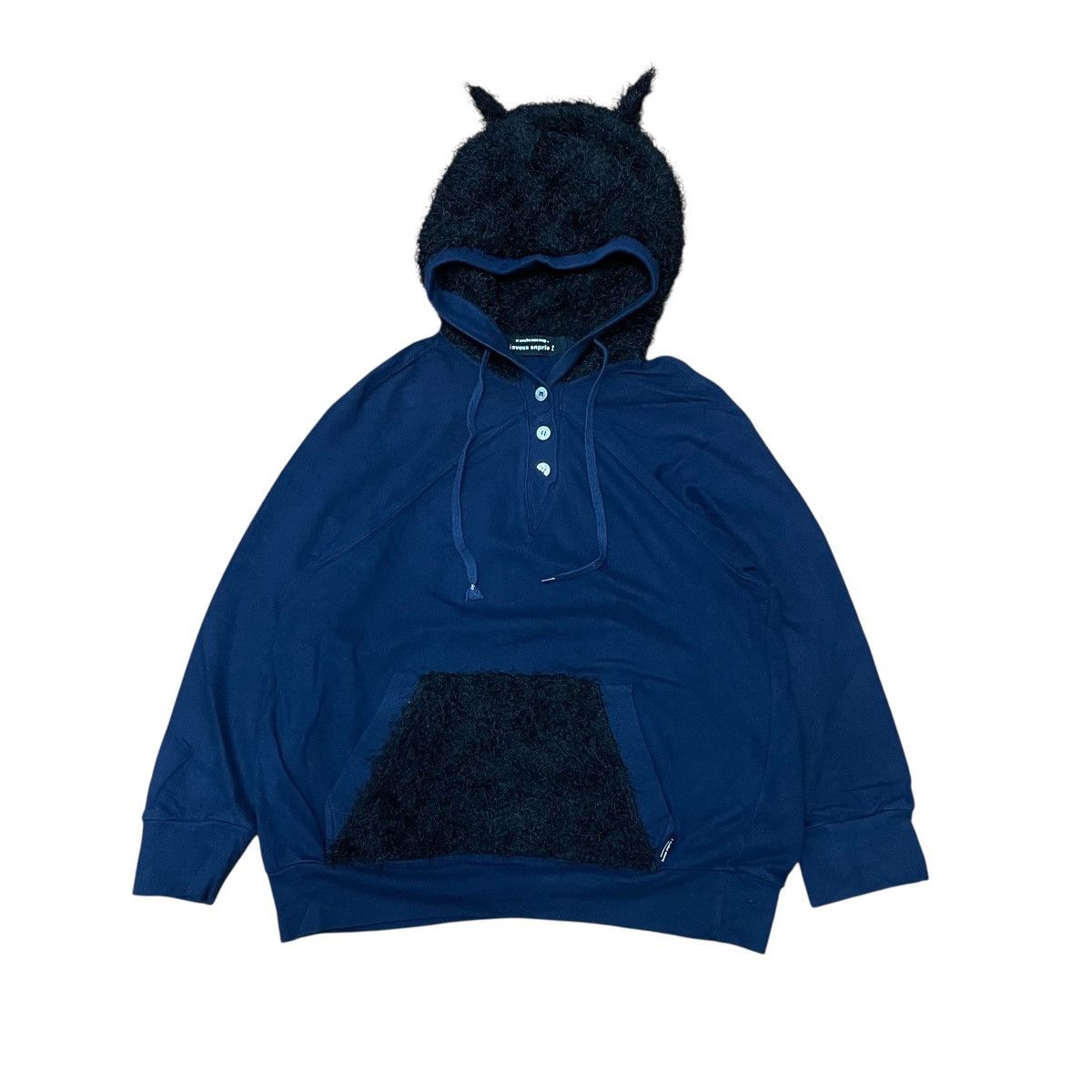 mercibeaucoup Issey Miyake Bear Ear Fur Hooded Sweater Size US M / EU 48-50 / 2 - 1 Thumbnail