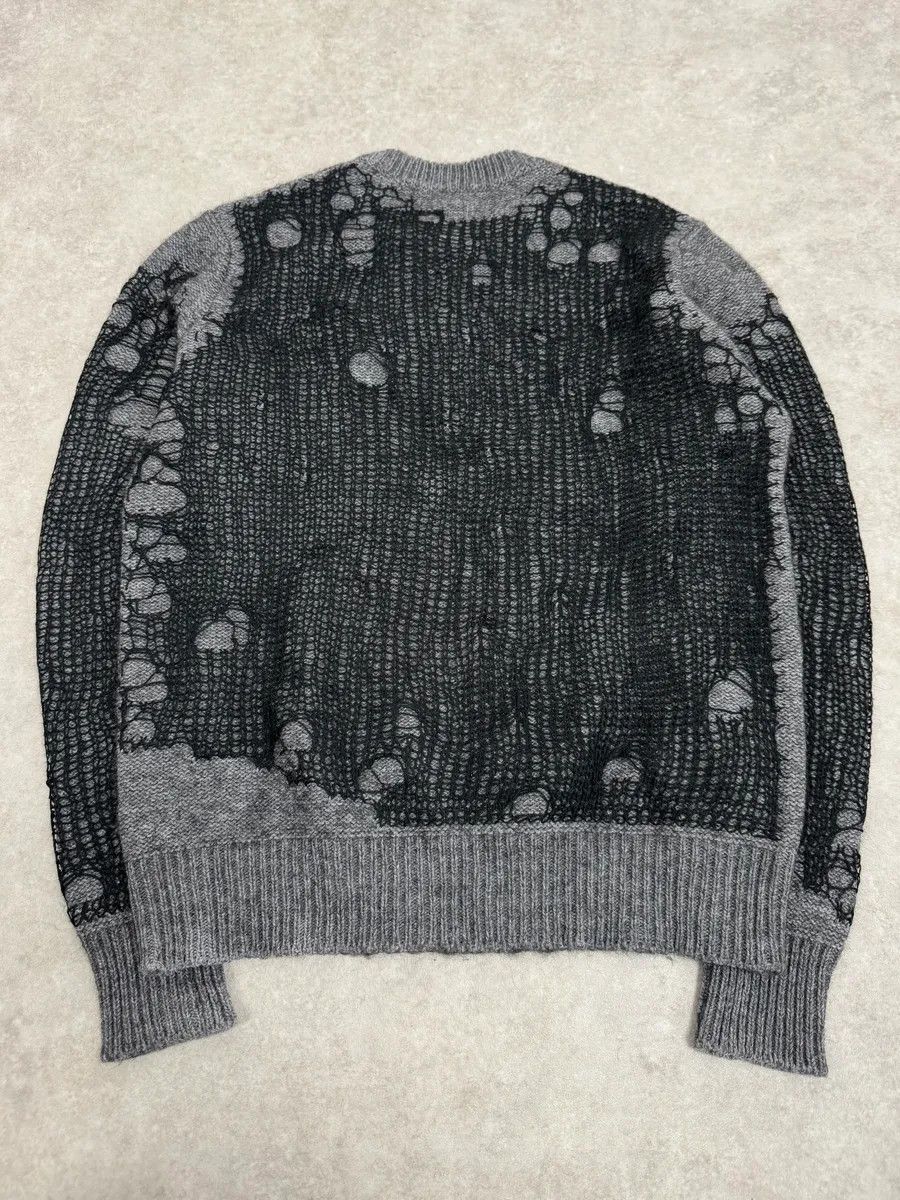 Diesel Diesel Grey & Black Net Contemporary Sweater Size US M / EU 48-50 / 2 - 5 Thumbnail