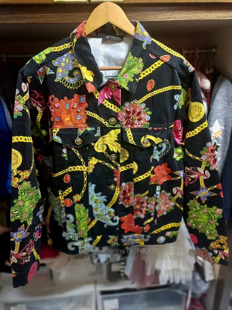 Versace Versace Men's denim jacket jacket Size US L / EU 52-54 / 3 - 1 Thumbnail