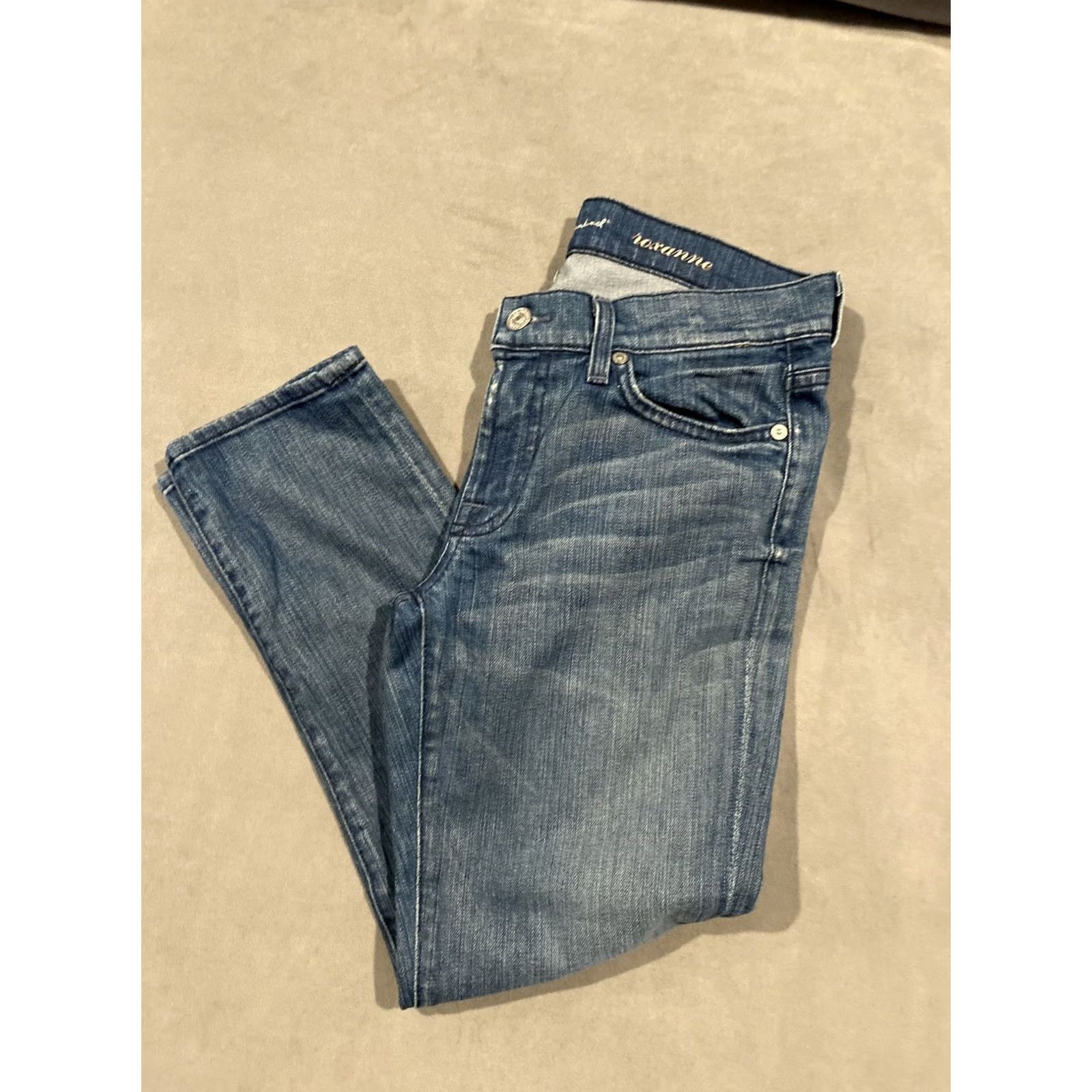 7 For All Mankind Blue Jeans" - Added for clarity Size 27" / US 4 / IT 40 - 2 Thumbnail