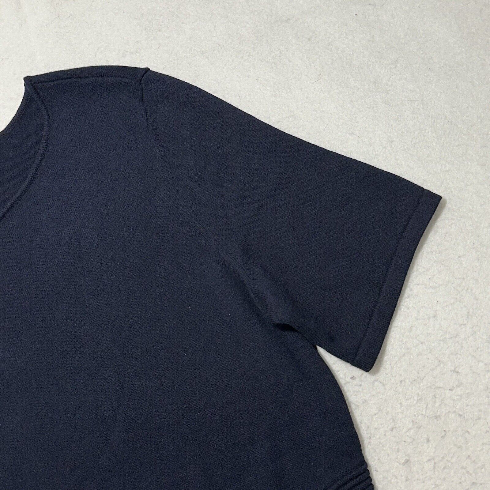 Other Talbots 1X Short Sleeve Navy Blue Heavyweight Knit Top Size XL / US 12-14 / IT 48-50 - 5 Thumbnail