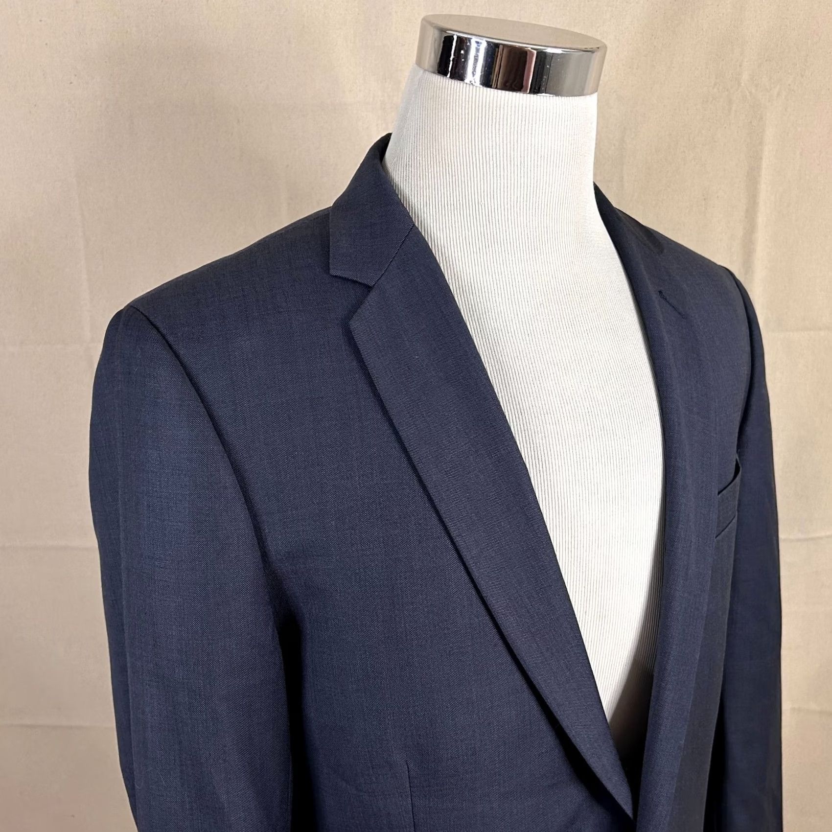 J.Crew J.CREW Thompson Sport Coat 42R Wool Dark Blue Two-Button Double-Vented Jacket/Coat Mens Regular Blue Wool 42R Deux-Button Notch Lapel Vintage No Size US XS / EU 42 / 0 - 2 Thumbnail