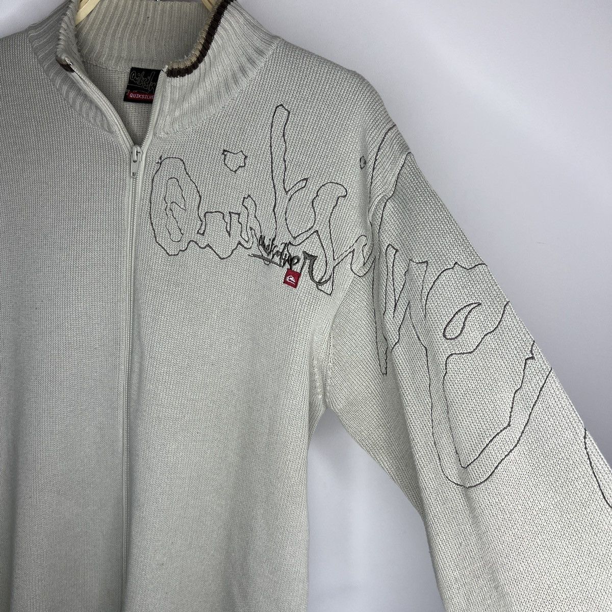 Quiksilver × Vintage CRAZY VINTAGE QUICKSILVER ZIP UP SWEATSHIRT Y2K Size US M / EU 48-50 / 2 - 2 Thumbnail