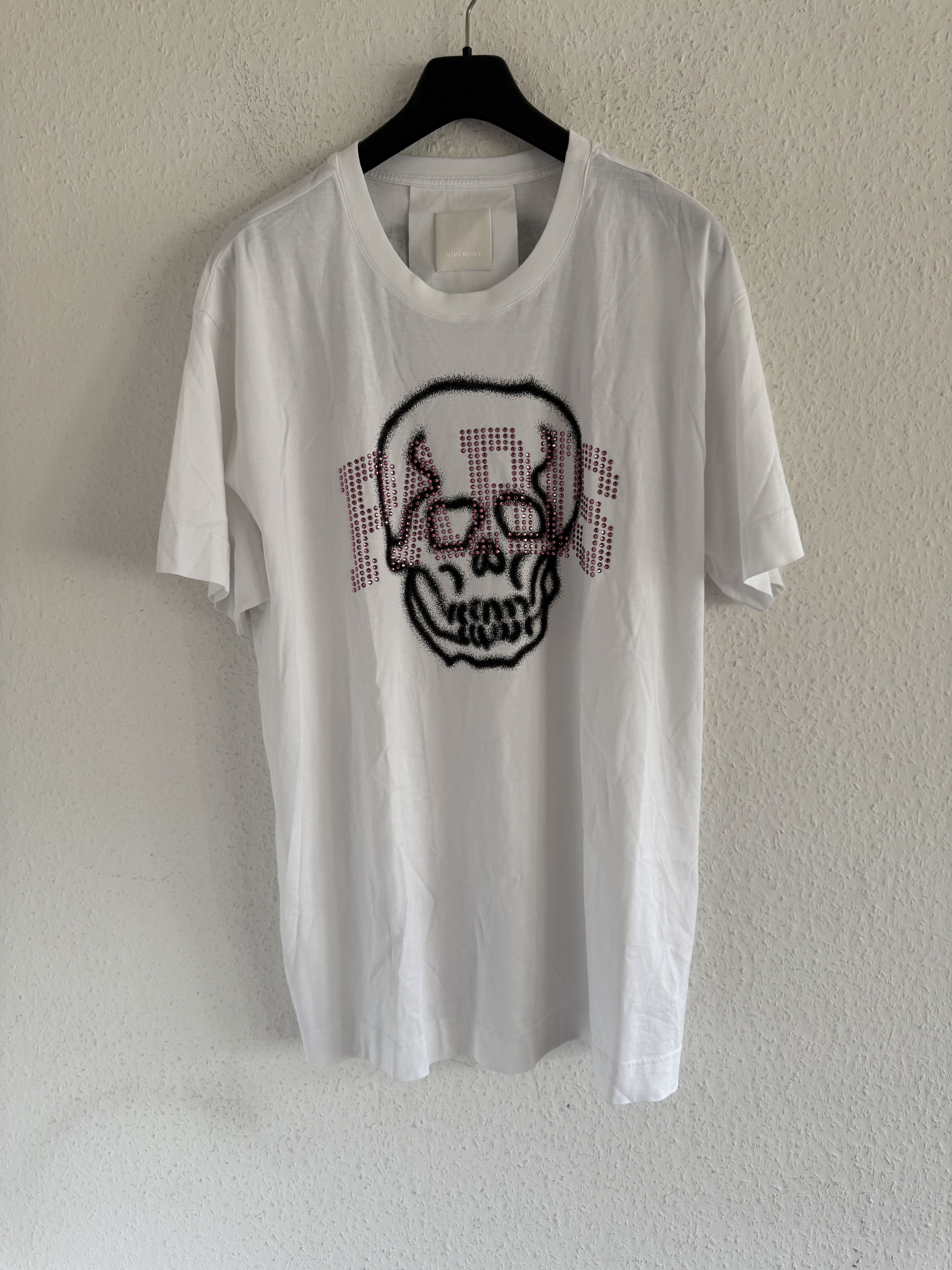 Givenchy Skull Paris Rhinestone T-Shirt Size US XL / EU 56 / 4 - 4 Thumbnail