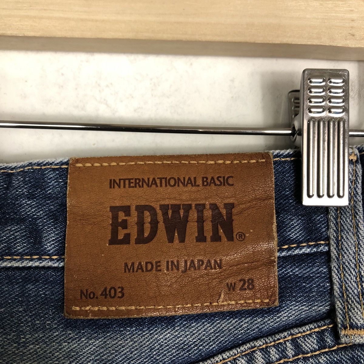 Edwin 🔥90’s EDWIN NO.43 DISTRESSED DENIM JEANS PUNK STYLE Size US 28 / EU 44 - 14 Thumbnail