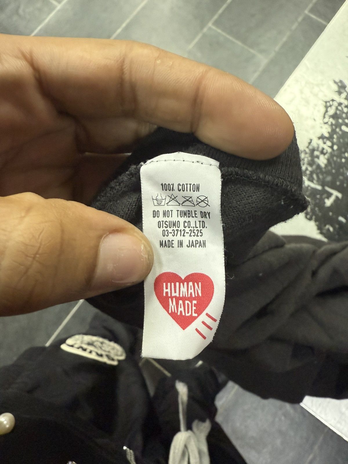 Human Made Human made Heart logo Tee grey white Size US M / EU 48-50 / 2 - 4 Thumbnail