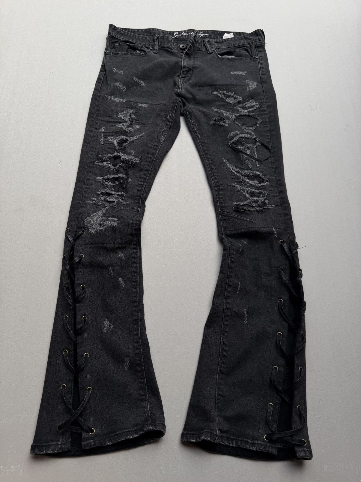 GOSTAR DE FUGA lace-up flare jeans Size US 28 / EU 44 - 1 Thumbnail