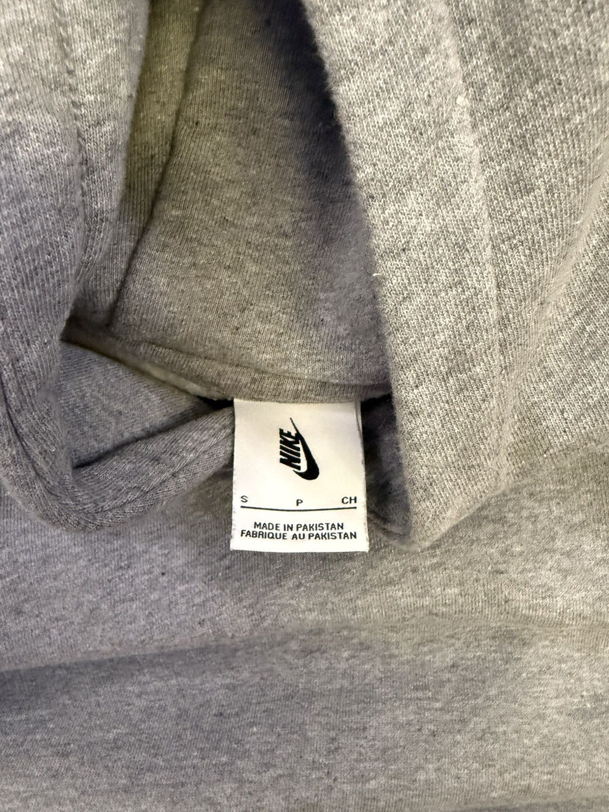Nike Grey Middle Logo Hoodie Size US S / EU 44-46 / 1 - 3 Thumbnail