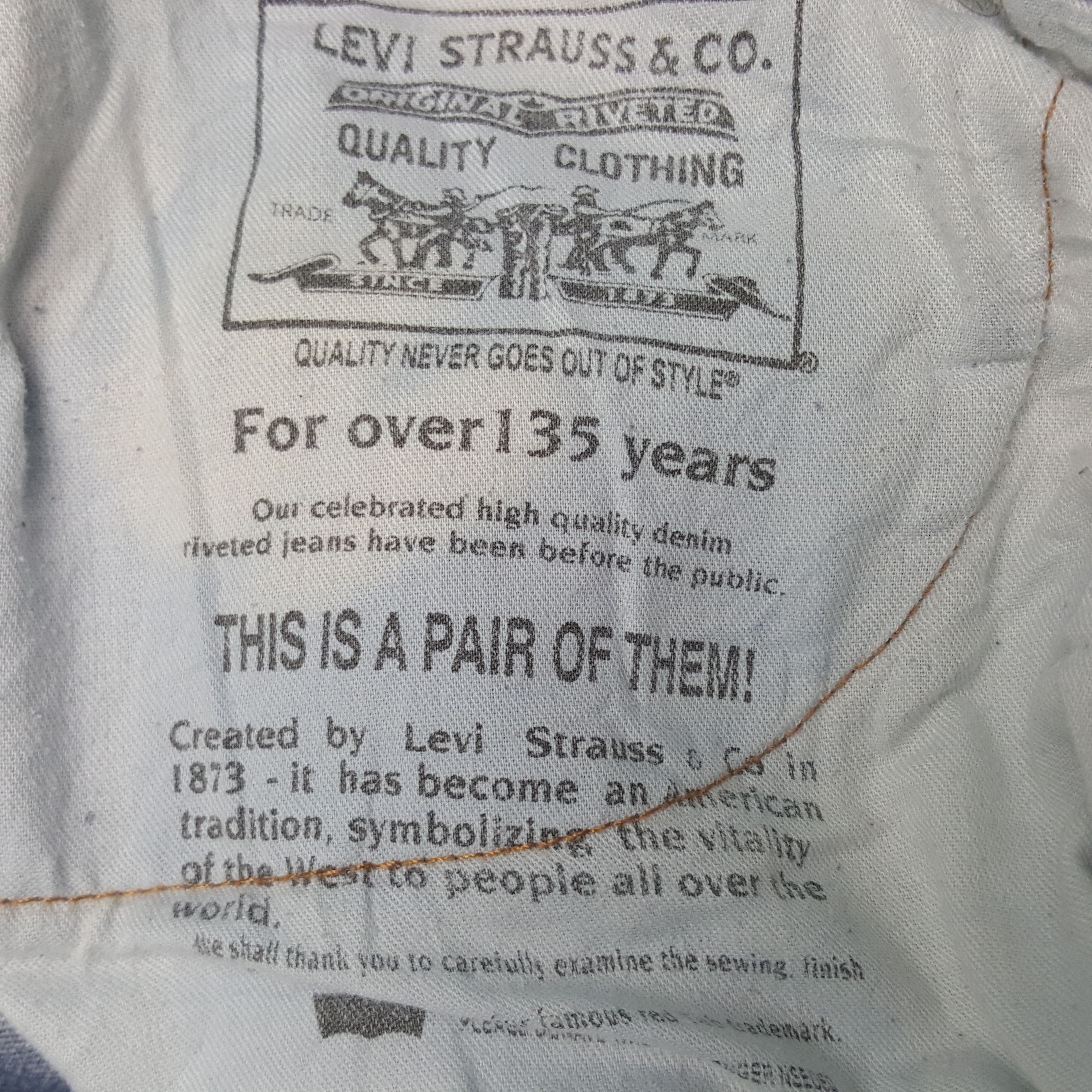 Levi's × Vintage Vintage Levi's American Distressed Style Denim Jeans Size US 35 - 9 Thumbnail