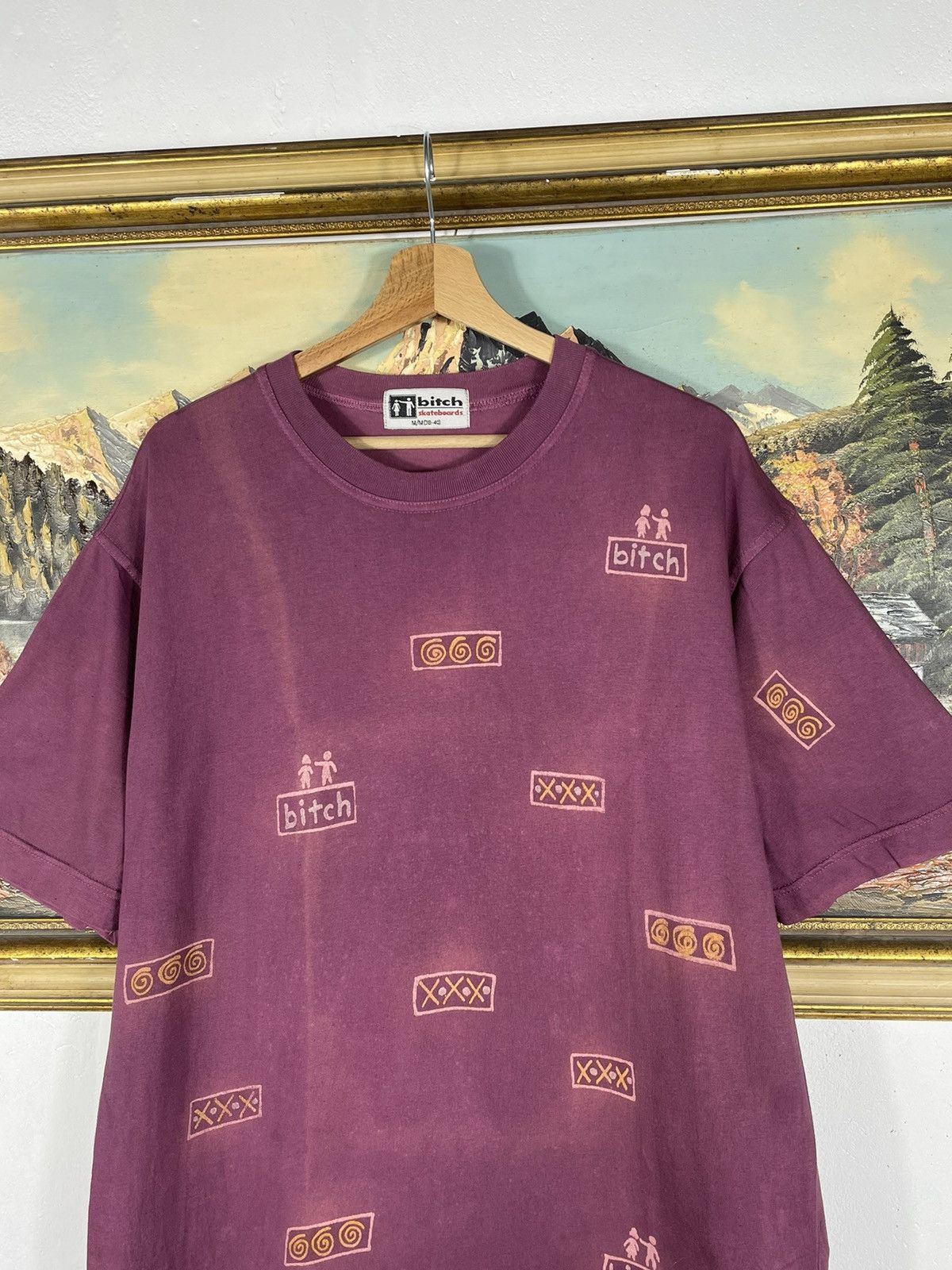 Hook-Ups × Vintage Vintage Retro 90s Bitch Skateboard tee baggy boxy oversize Size US M / EU 48-50 / 2 - 4 Thumbnail