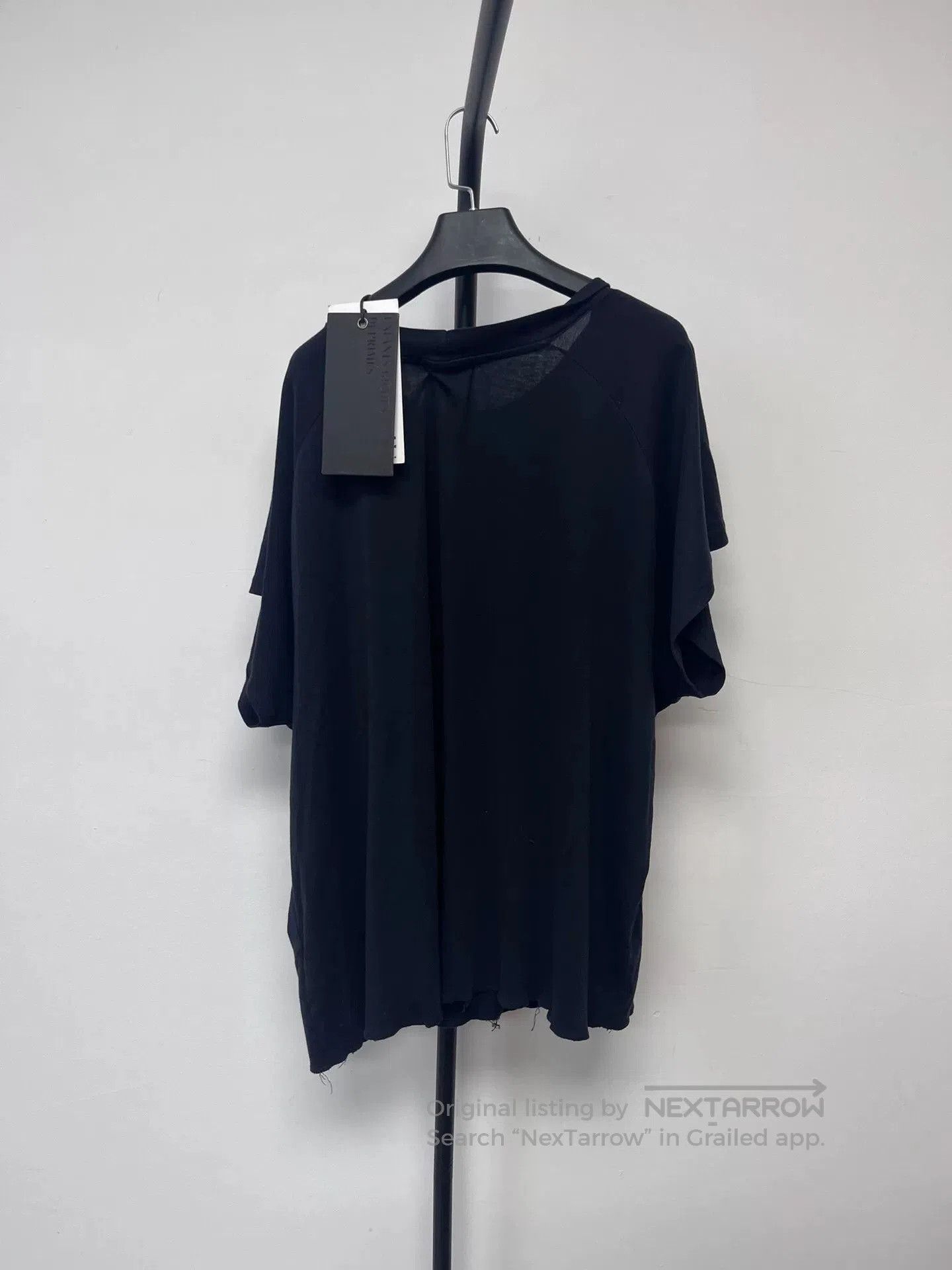 Enfants Riches Deprimes black short sleeve top with shoulder details. Size US XXL / EU 58 / 5 - 2 Thumbnail