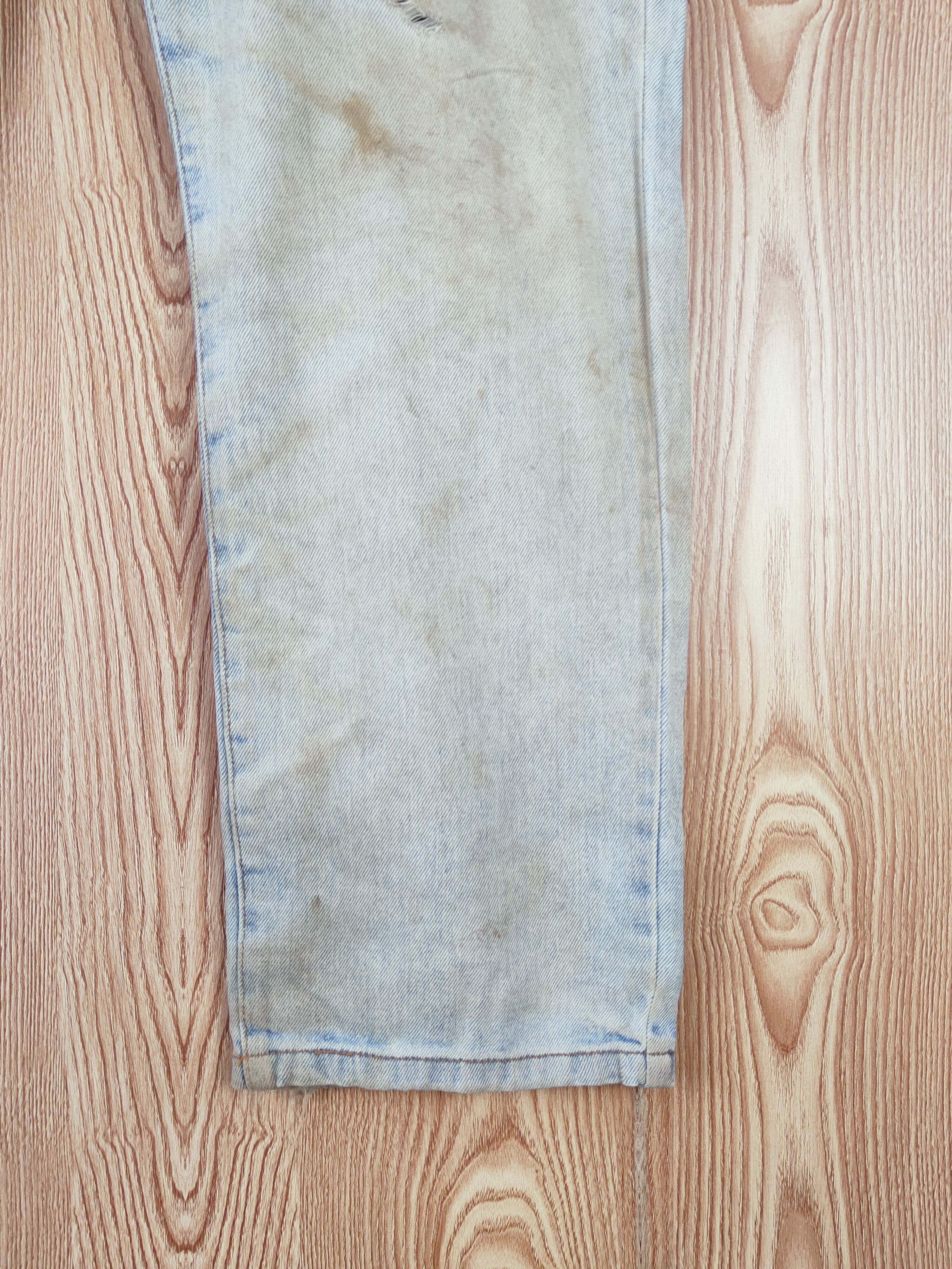 Japanese Brand OSJ Blue Faded Distressed Ripped Jeans #W690 Size US 36 / EU 52 - 6 Thumbnail