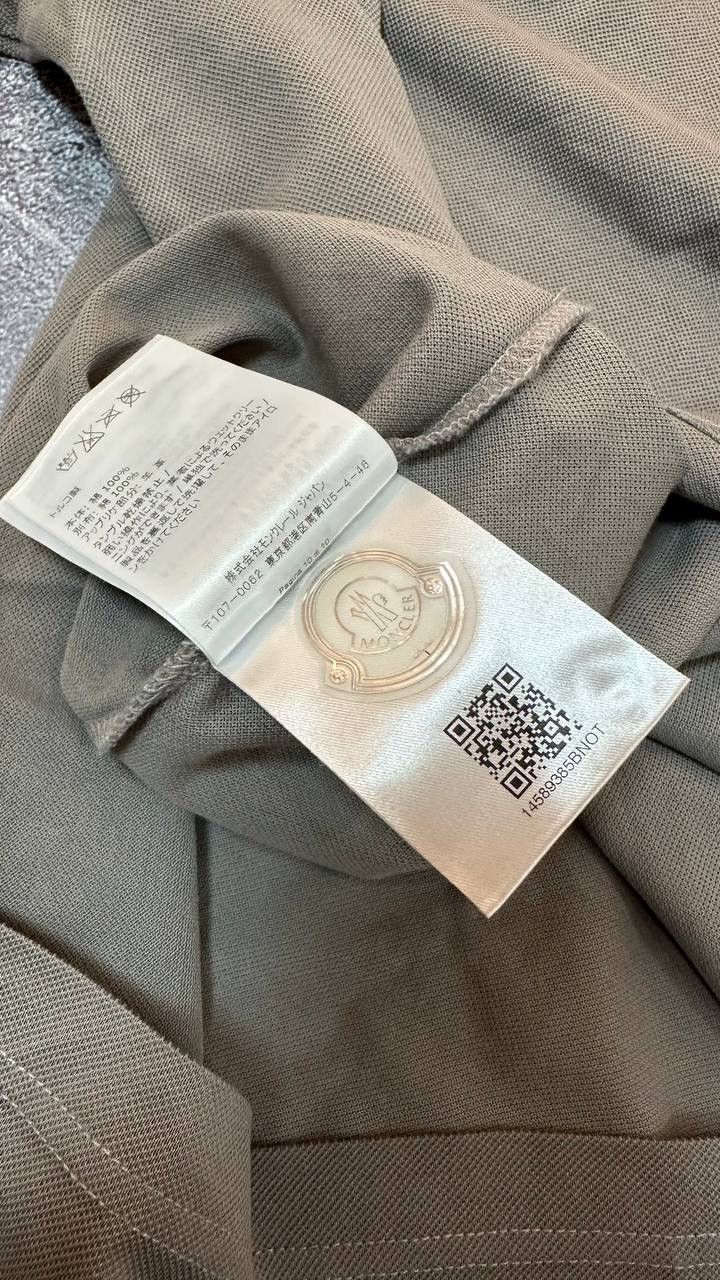 Vintage Moncler Maglia Polo Manica Corta Shirt Logo Y2K
