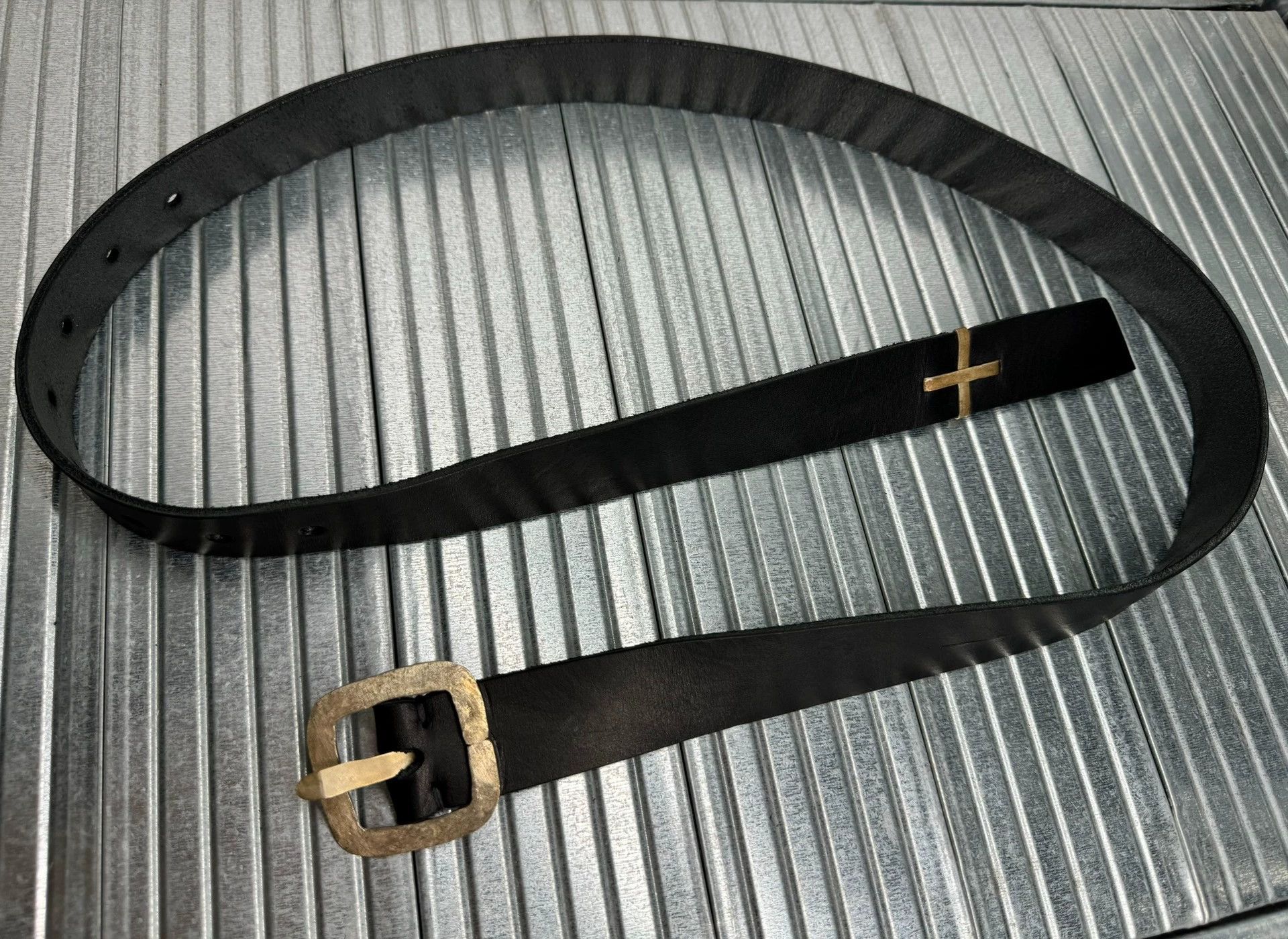 Ma+ m.a+ Silver Cross Belt EQP1D-GR3.0 m black new Size ONE SIZE - 1 Thumbnail