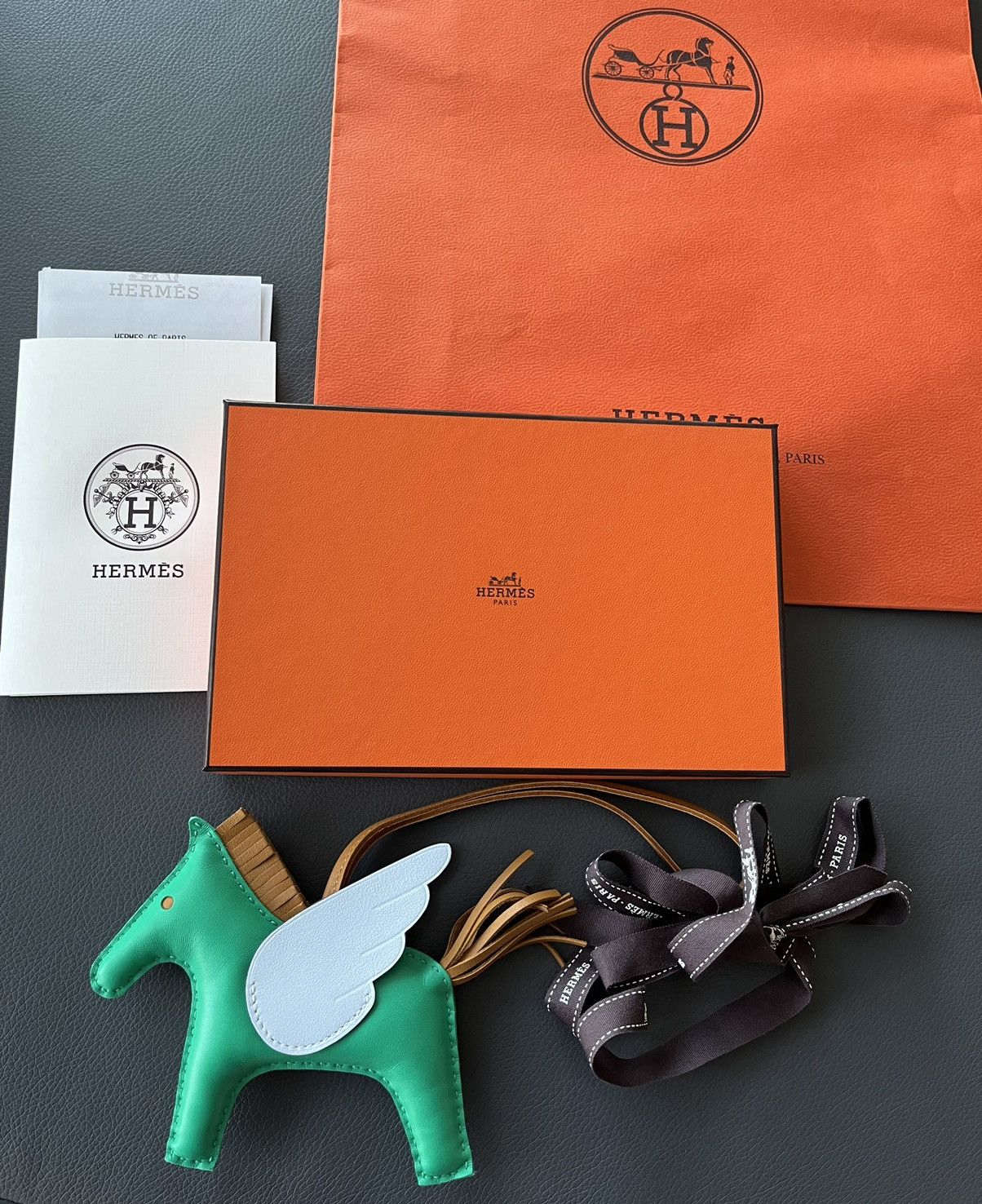 Hermes Super Rare New Hermes Rodeo Pegase MM Leather Horse Charm Size ONE SIZE - 1 Thumbnail