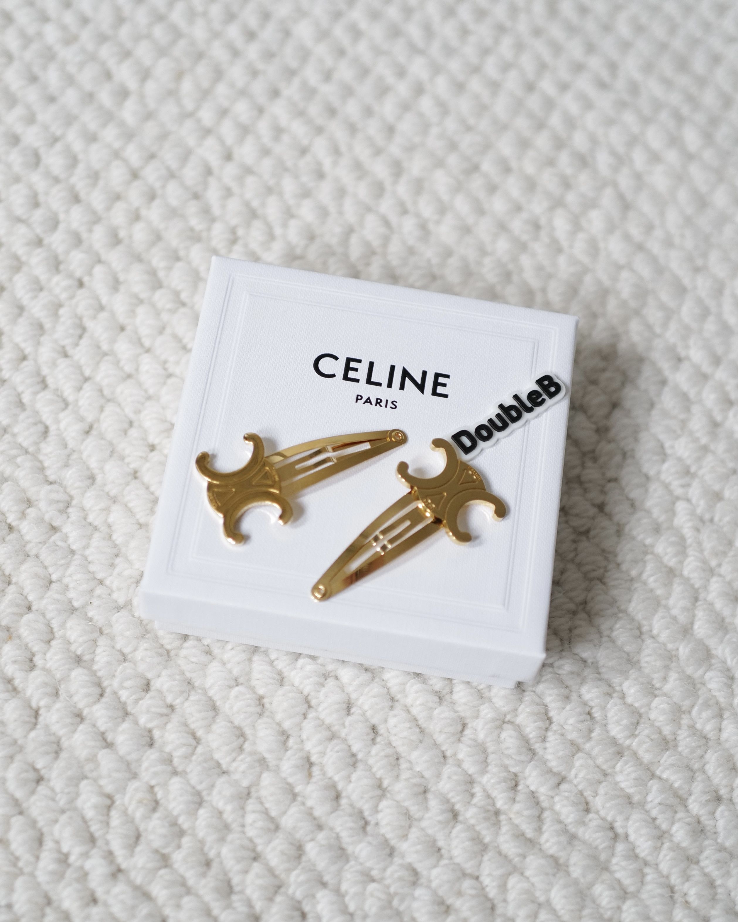 Celine CELINE SET OF 2 SNAP HAIR CLIPS Size ONE SIZE - 1 Thumbnail