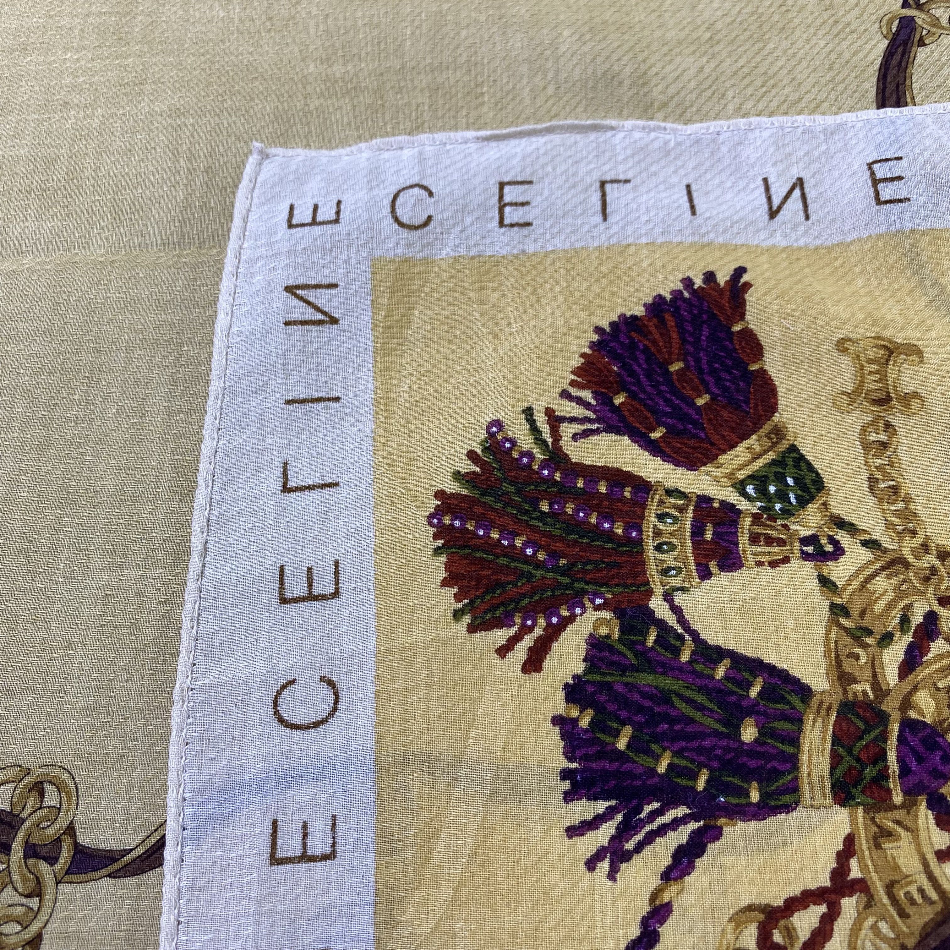 Celine Celine Handkerchief Neckerchief Bandana-B2036 Size ONE SIZE - 6 Thumbnail